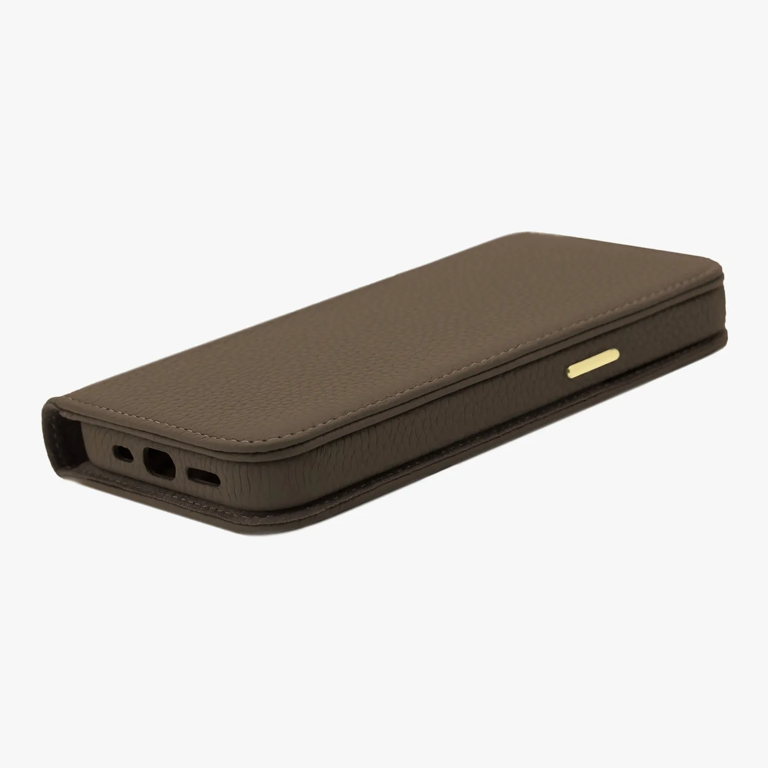 iPhone 16 Pro Max MagSafe Leather Flip Cover with Leather Case