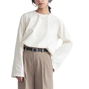 Ivyshape | Casual Solid Color Cotton Round Neck Base Layer Shirt