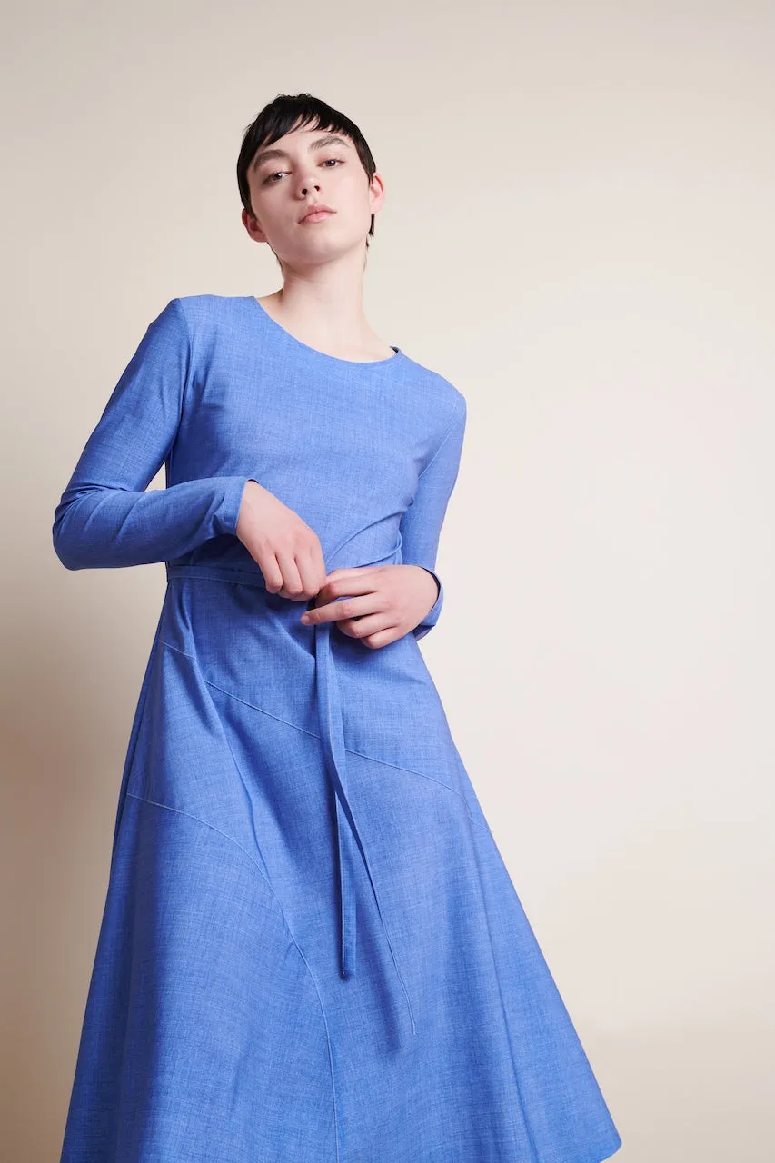 Jessica Dress Short Technical Jersey | Light blue