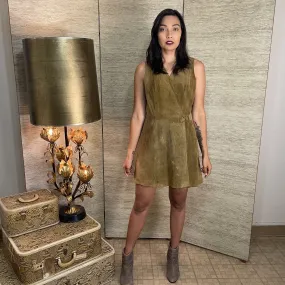 Jorgens Leather Design Wrap Dress