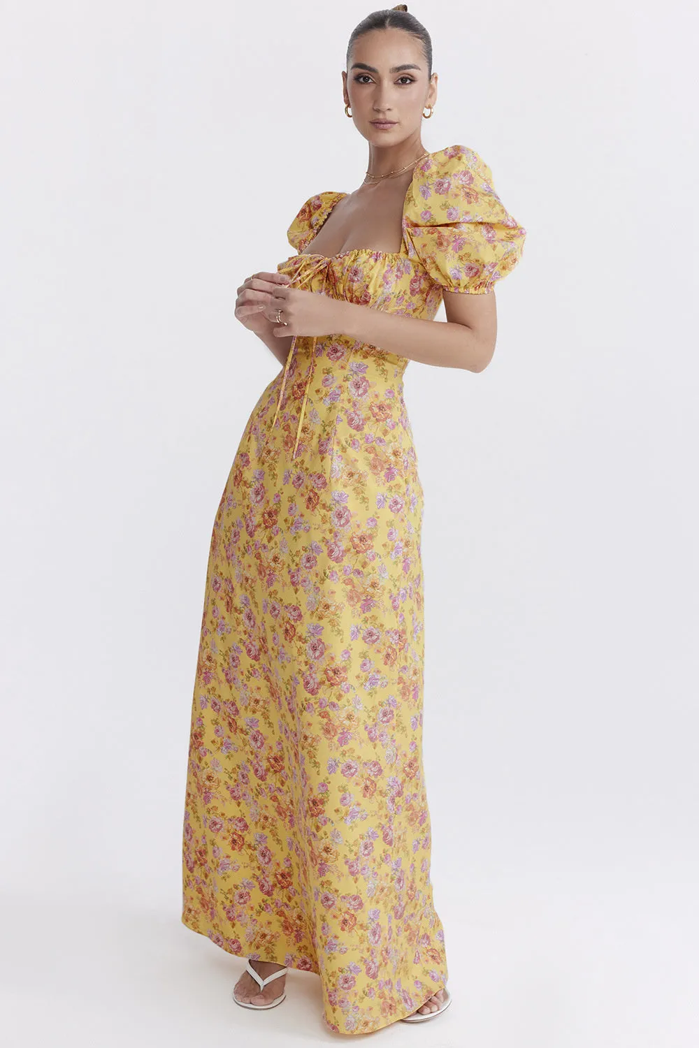 Kate Puff Sleeve Loose Maxi Dress