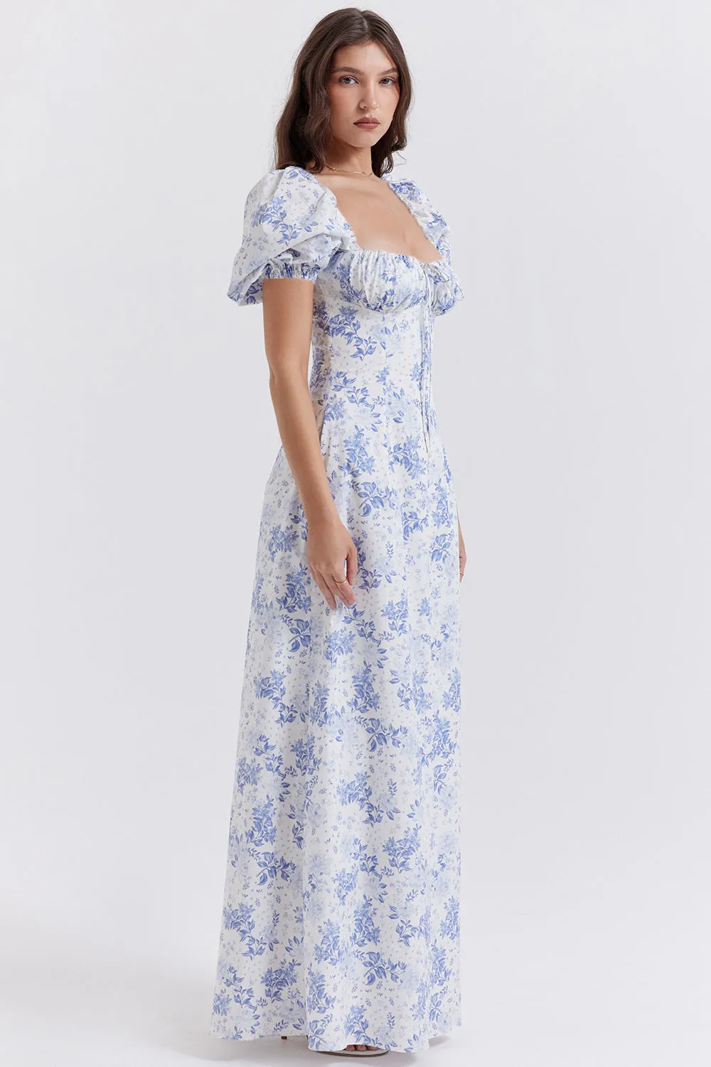 Kate Puff Sleeve Loose Maxi Dress