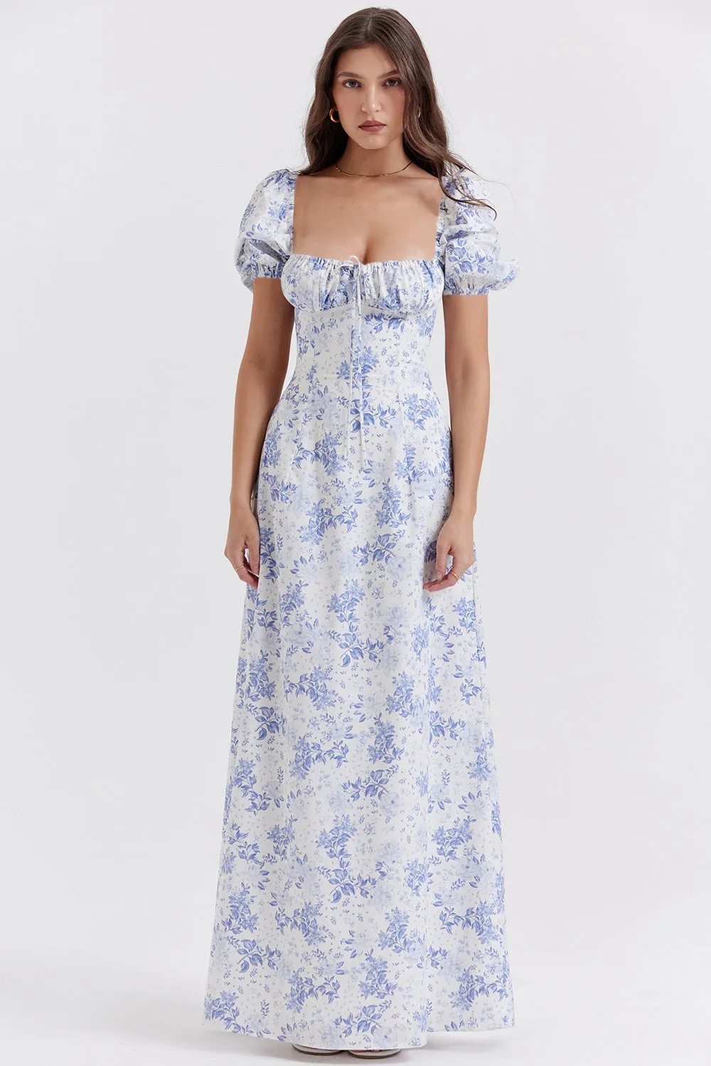 Kate Puff Sleeve Loose Maxi Dress