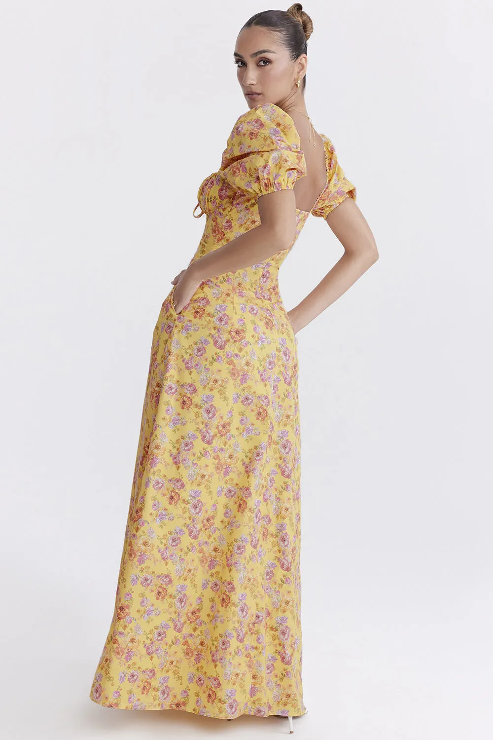 Kate Puff Sleeve Loose Maxi Dress