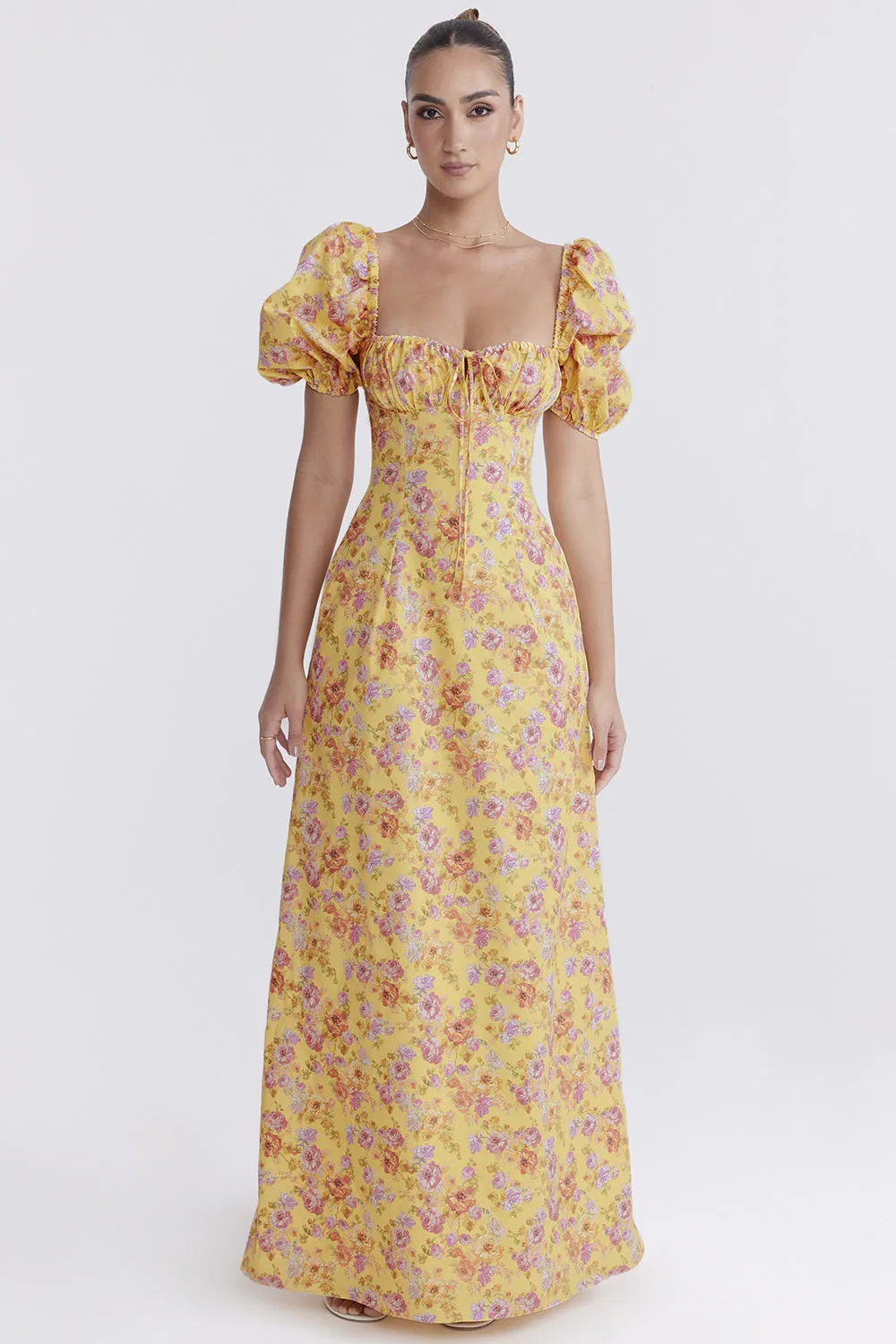 Kate Puff Sleeve Loose Maxi Dress