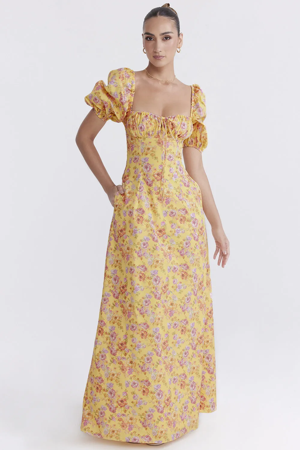 Kate Puff Sleeve Loose Maxi Dress