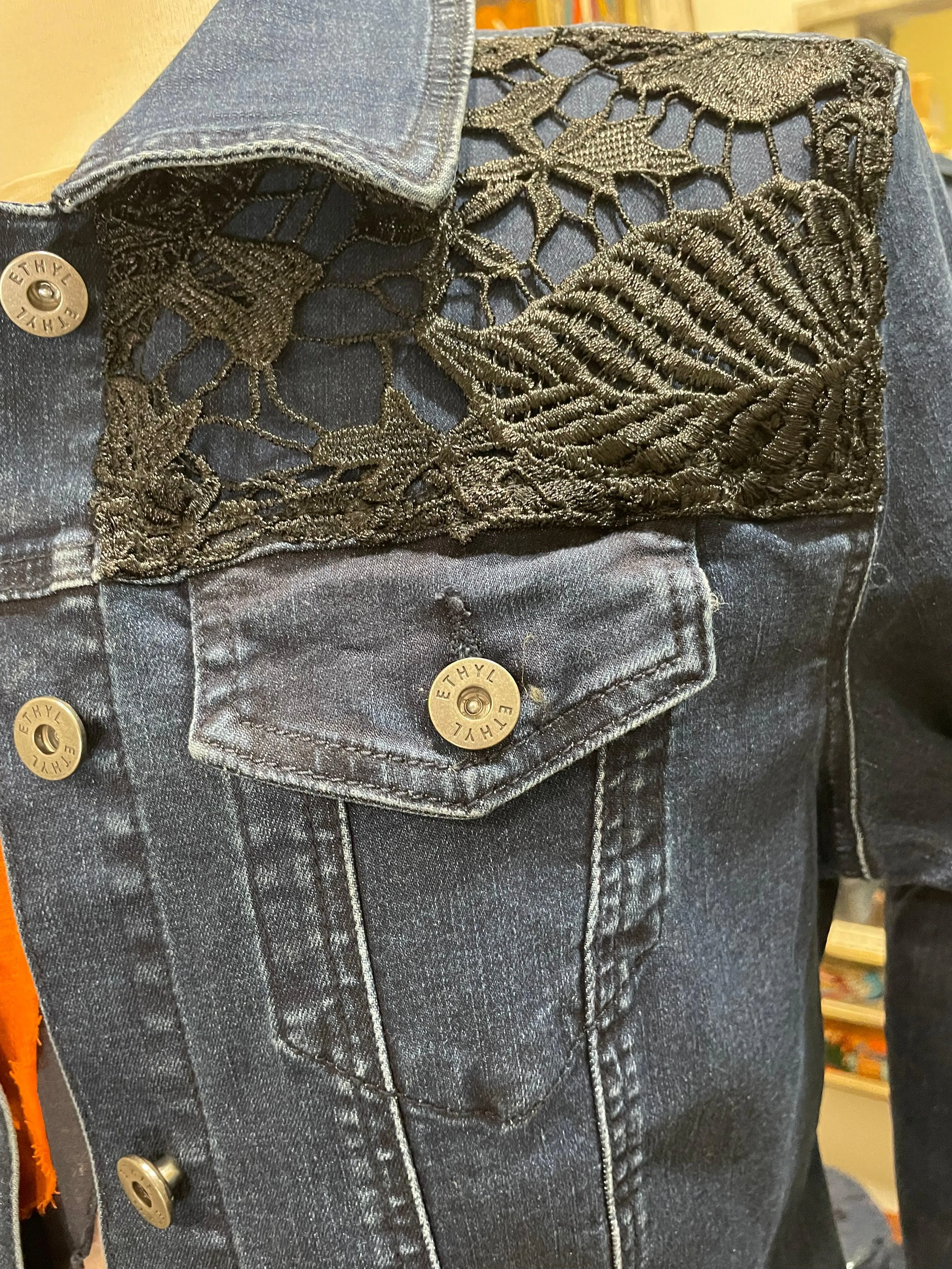 Lace Denim Jacket