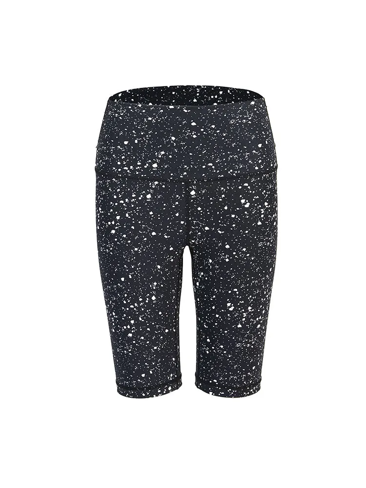 LANIKAR TRAINING CROPPED LEGGINGS IN SPOT PRINT