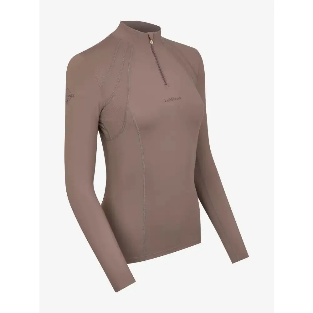 Lemieux Mia Mesh Long Sleeve Base Layer Walnut