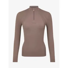 Lemieux Mia Mesh Long Sleeve Base Layer Walnut