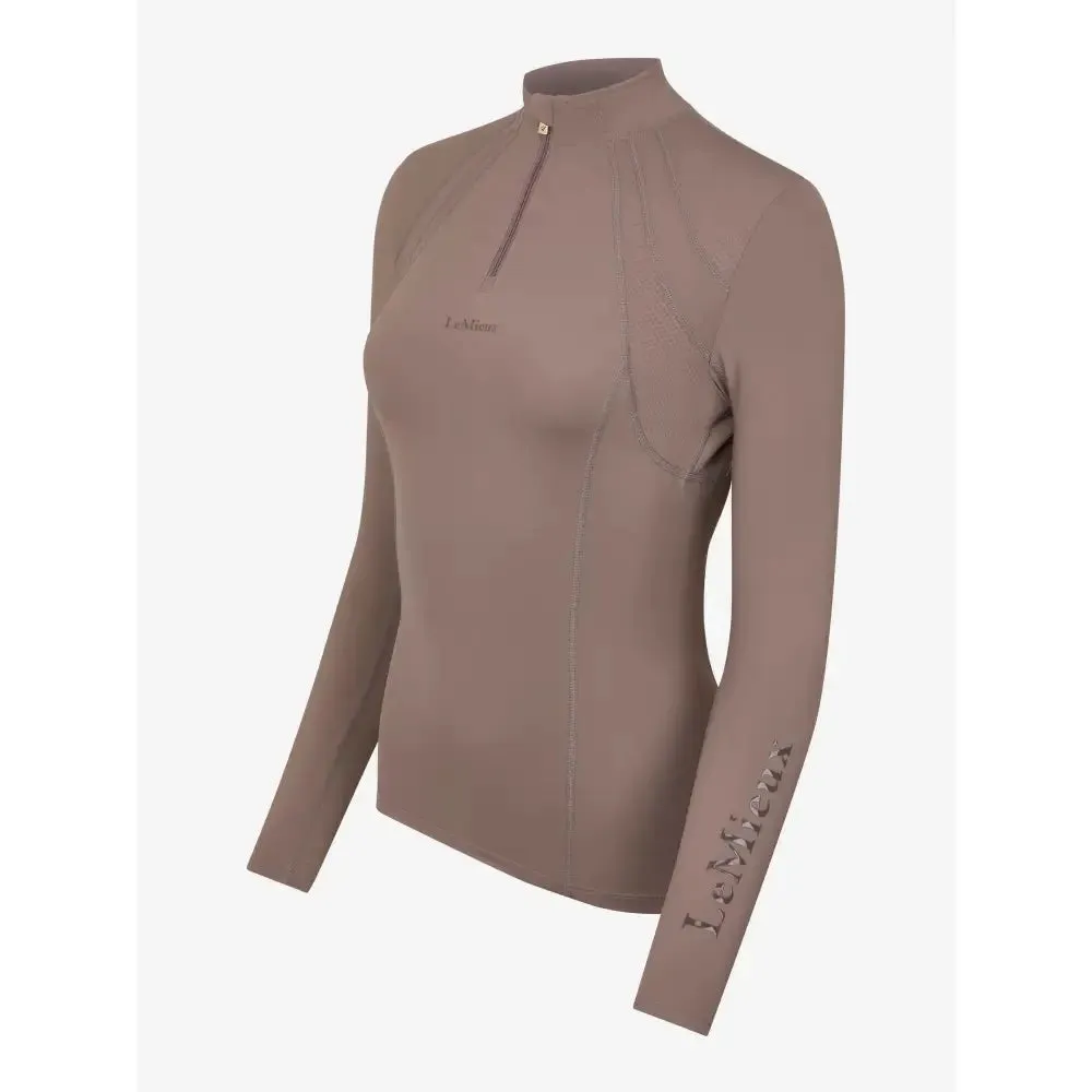Lemieux Mia Mesh Long Sleeve Base Layer Walnut