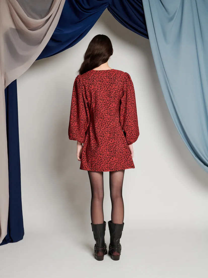 <b> Ghospell </b> Davina Wrap Mini Dress