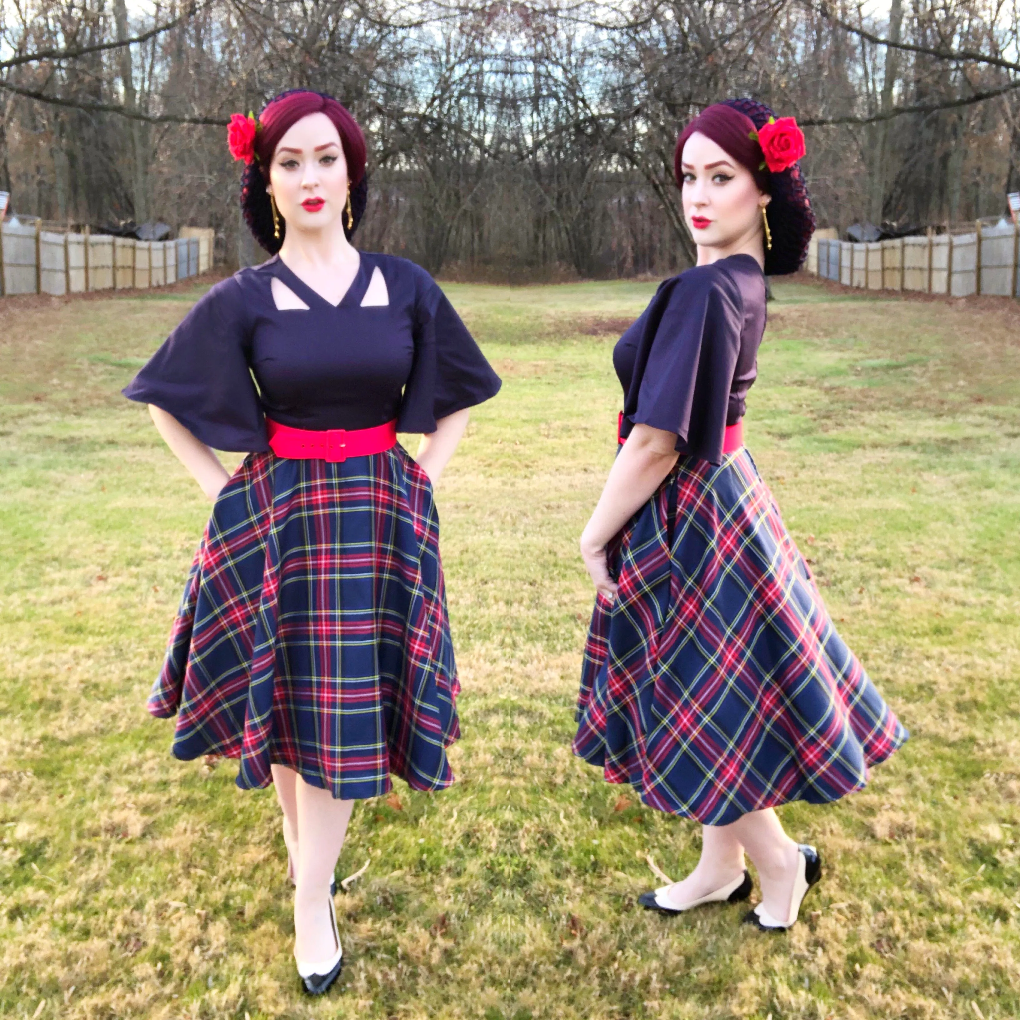 Madeline Dress in Plaid