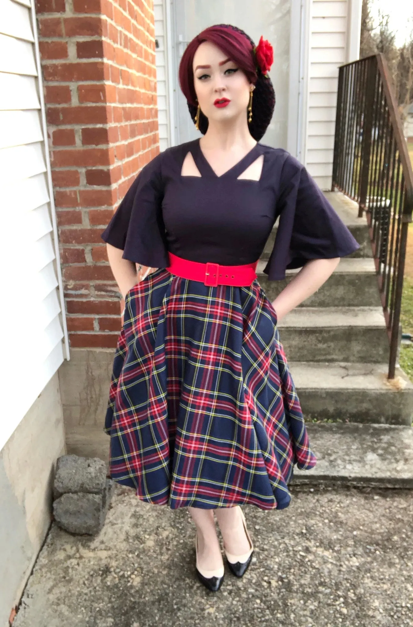 Madeline Dress in Plaid