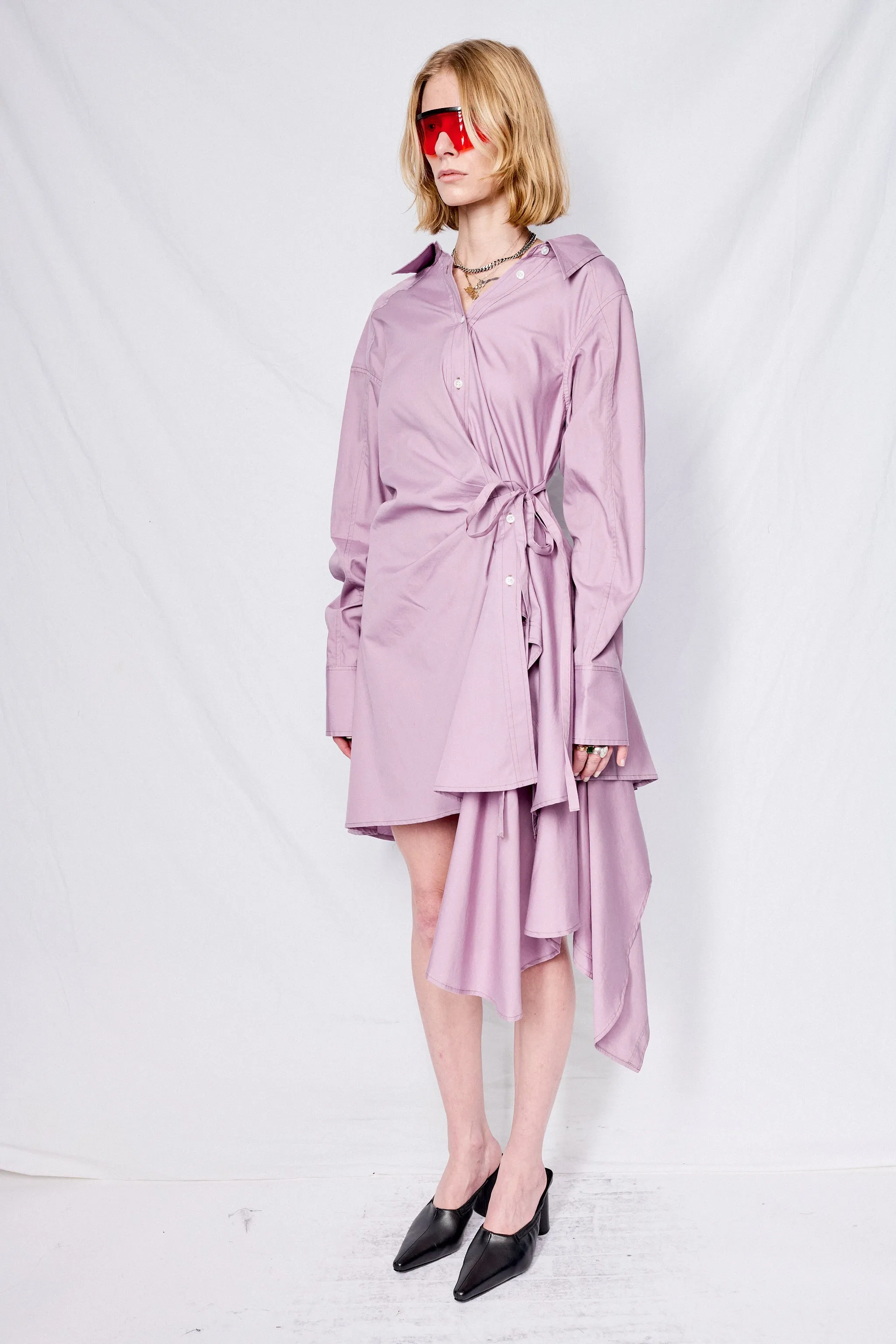 Mauve Wrap Dress
