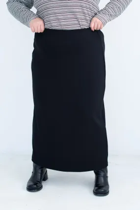 Maxi Pencil Skirt In Black