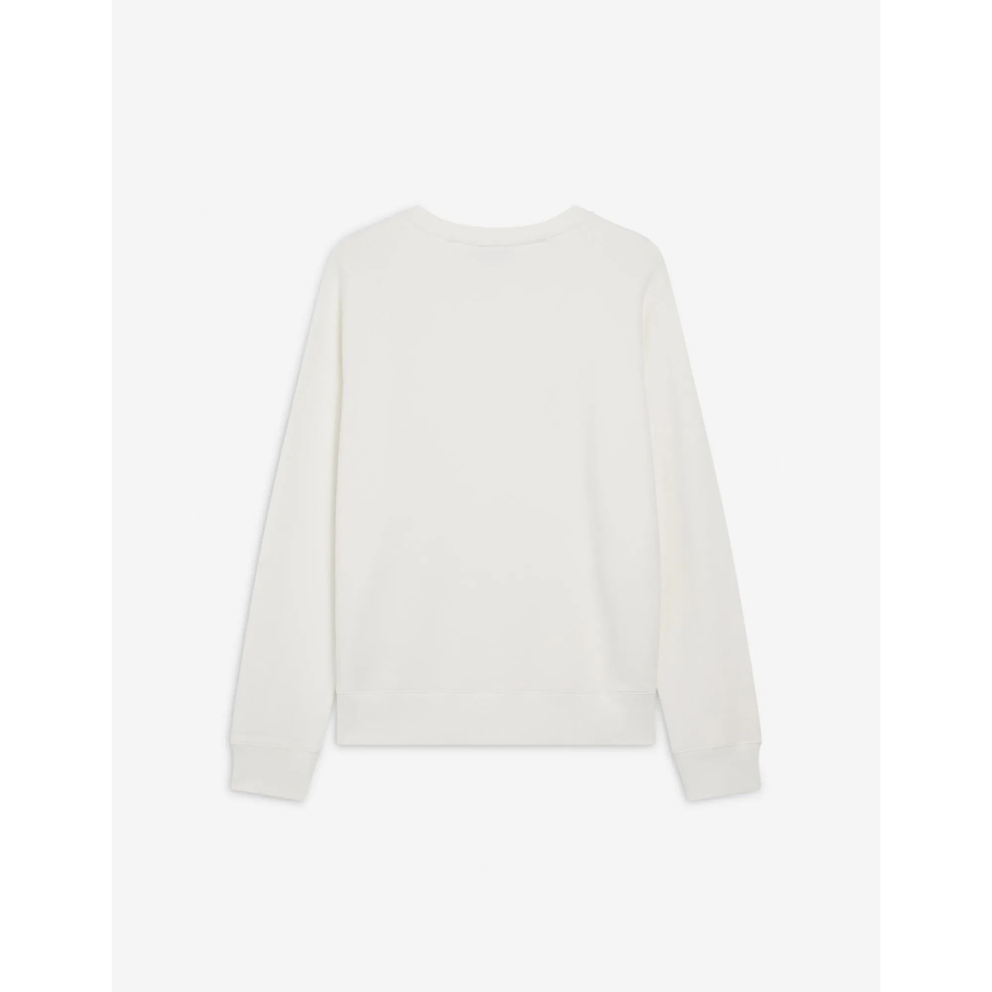 Men Double Fox Head Patch Classic Sweatshirt - Ecru