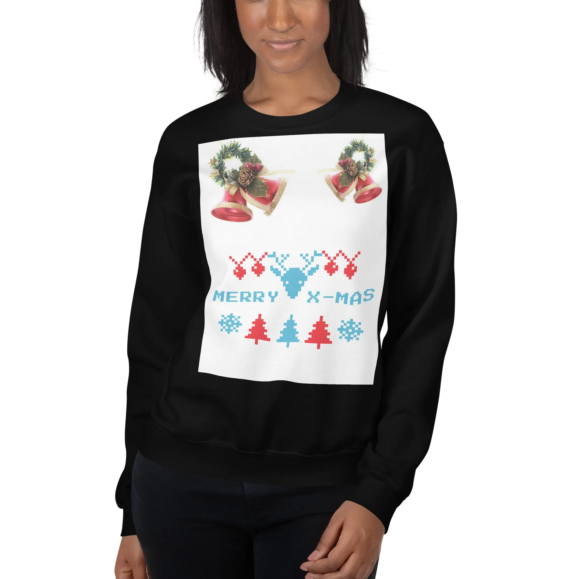 Merry X-Mas Sweatshirt (Glamourange Christmas Sweatshirt Womens)