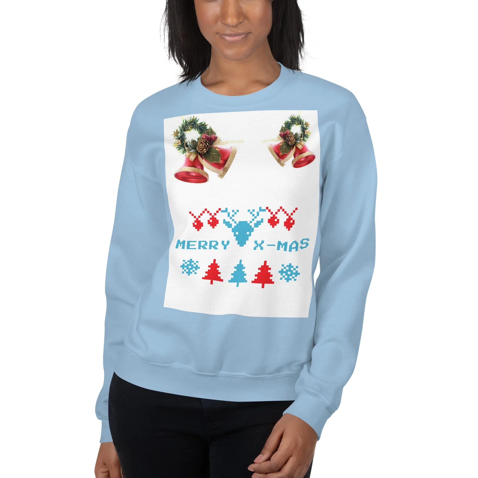 Merry X-Mas Sweatshirt (Glamourange Christmas Sweatshirt Womens)