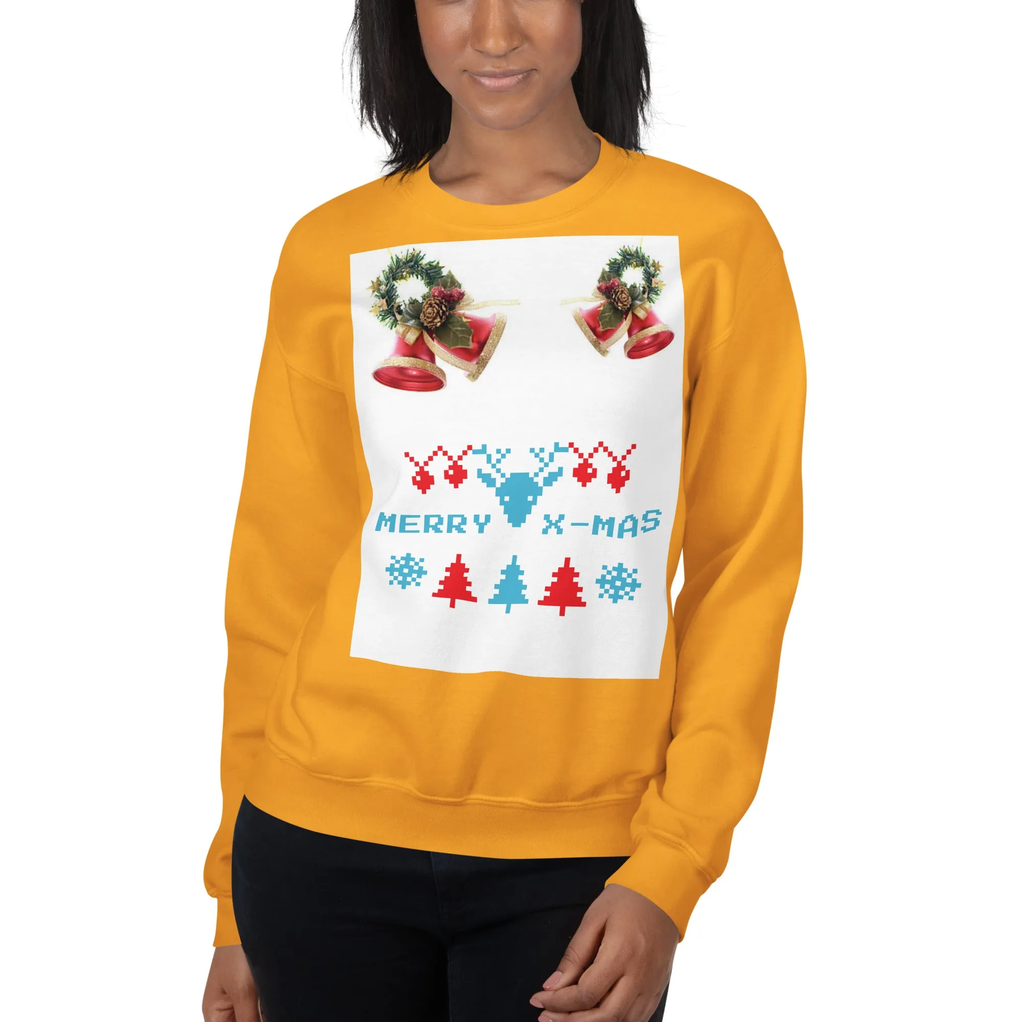 Merry X-Mas Sweatshirt (Glamourange Christmas Sweatshirt Womens)