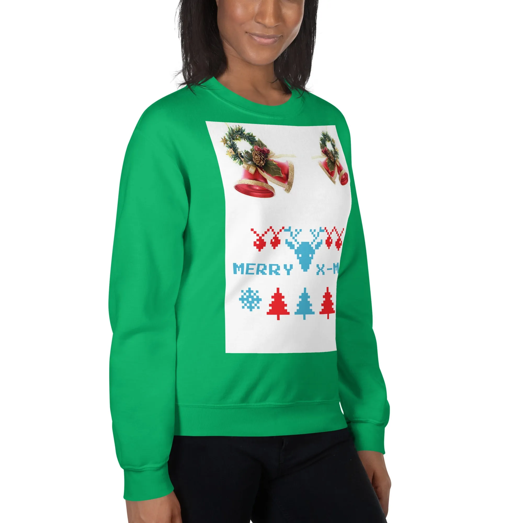 Merry X-Mas Sweatshirt (Glamourange Christmas Sweatshirt Womens)