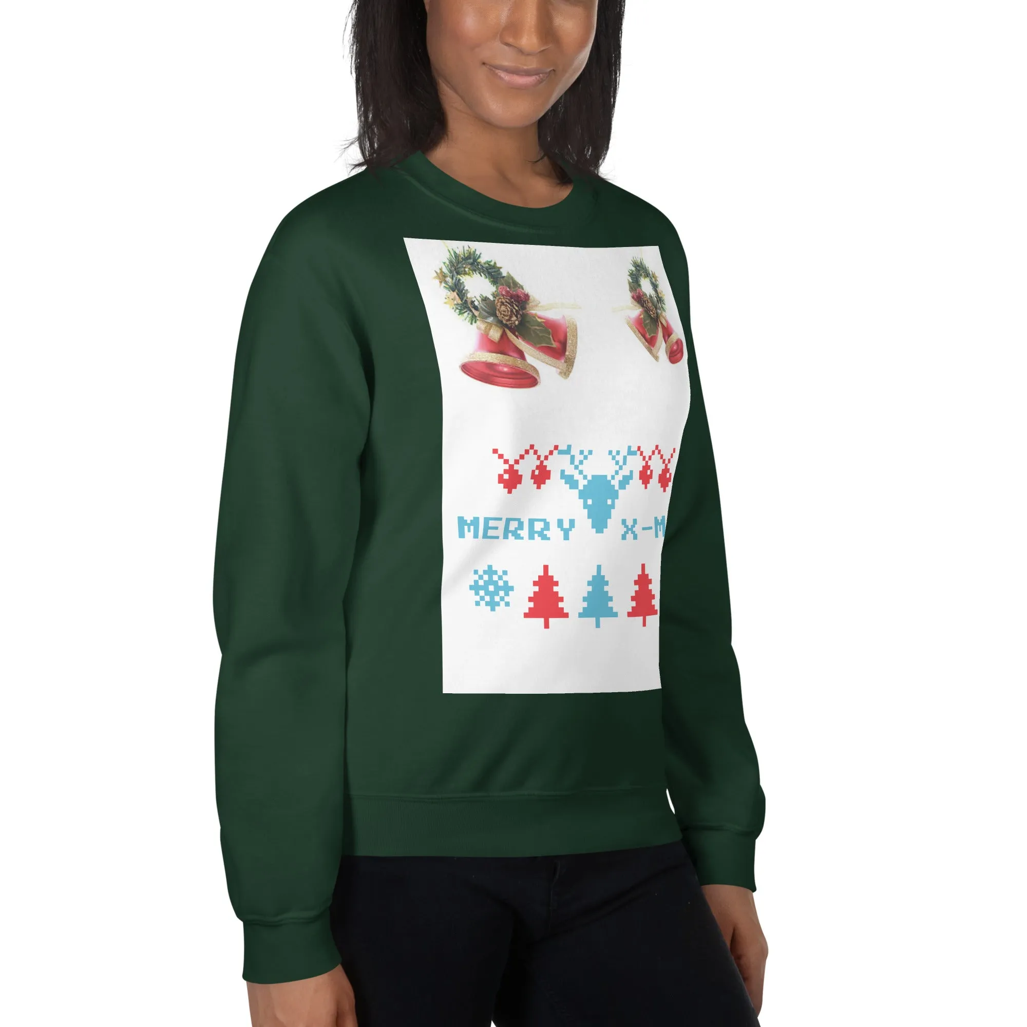 Merry X-Mas Sweatshirt (Glamourange Christmas Sweatshirt Womens)