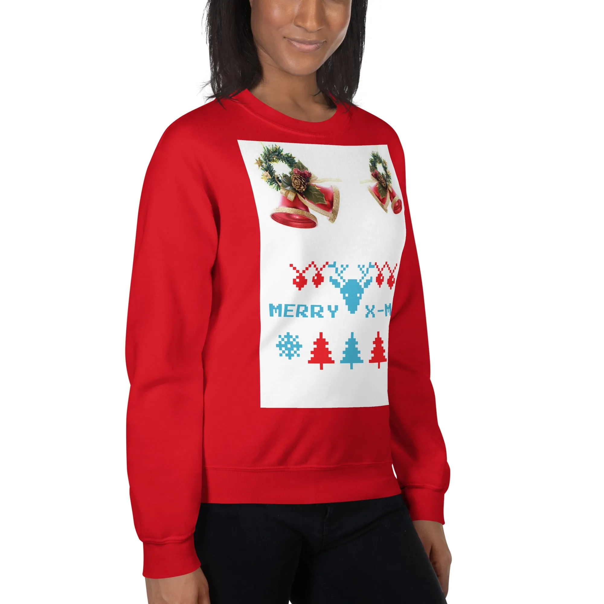 Merry X-Mas Sweatshirt (Glamourange Christmas Sweatshirt Womens)