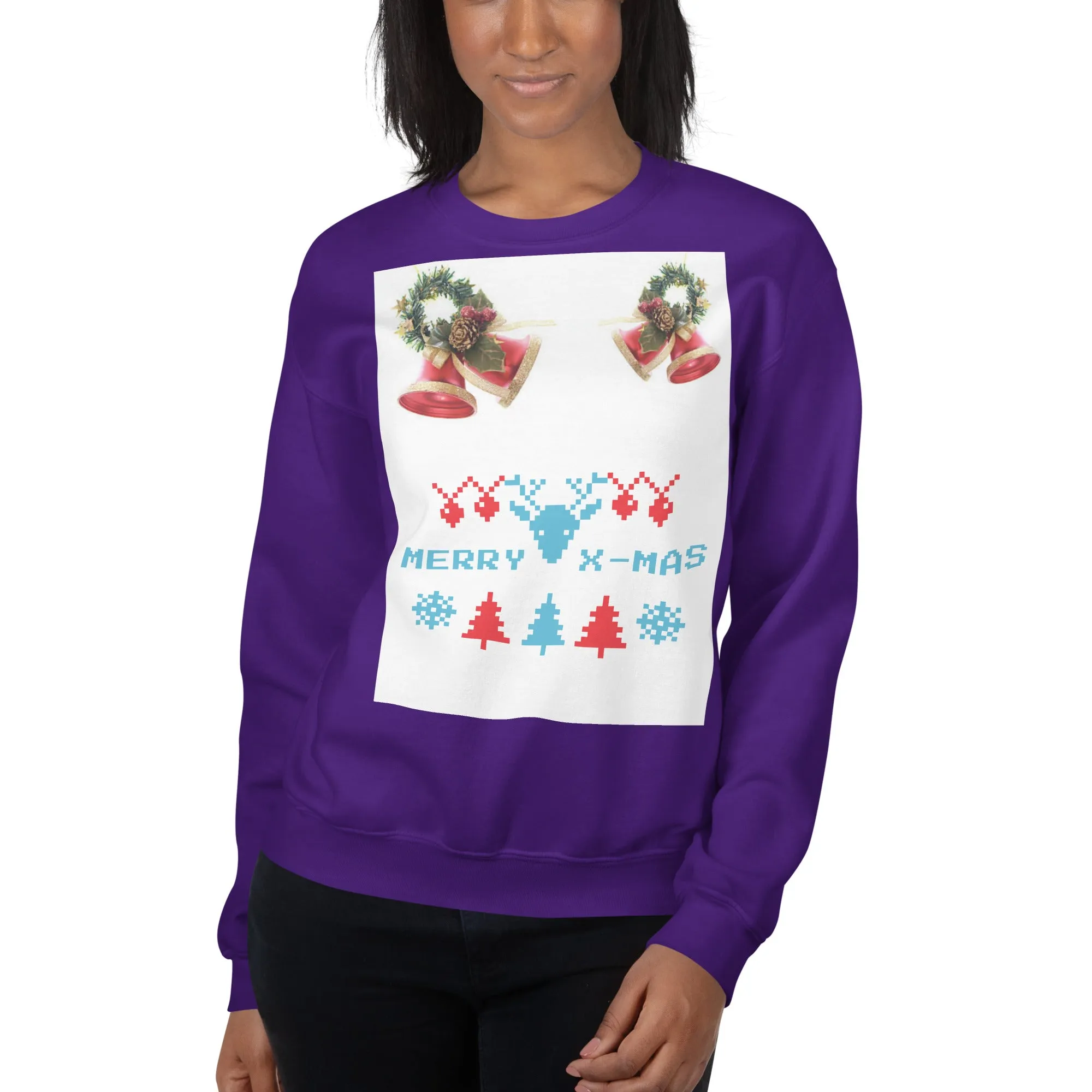 Merry X-Mas Sweatshirt (Glamourange Christmas Sweatshirt Womens)
