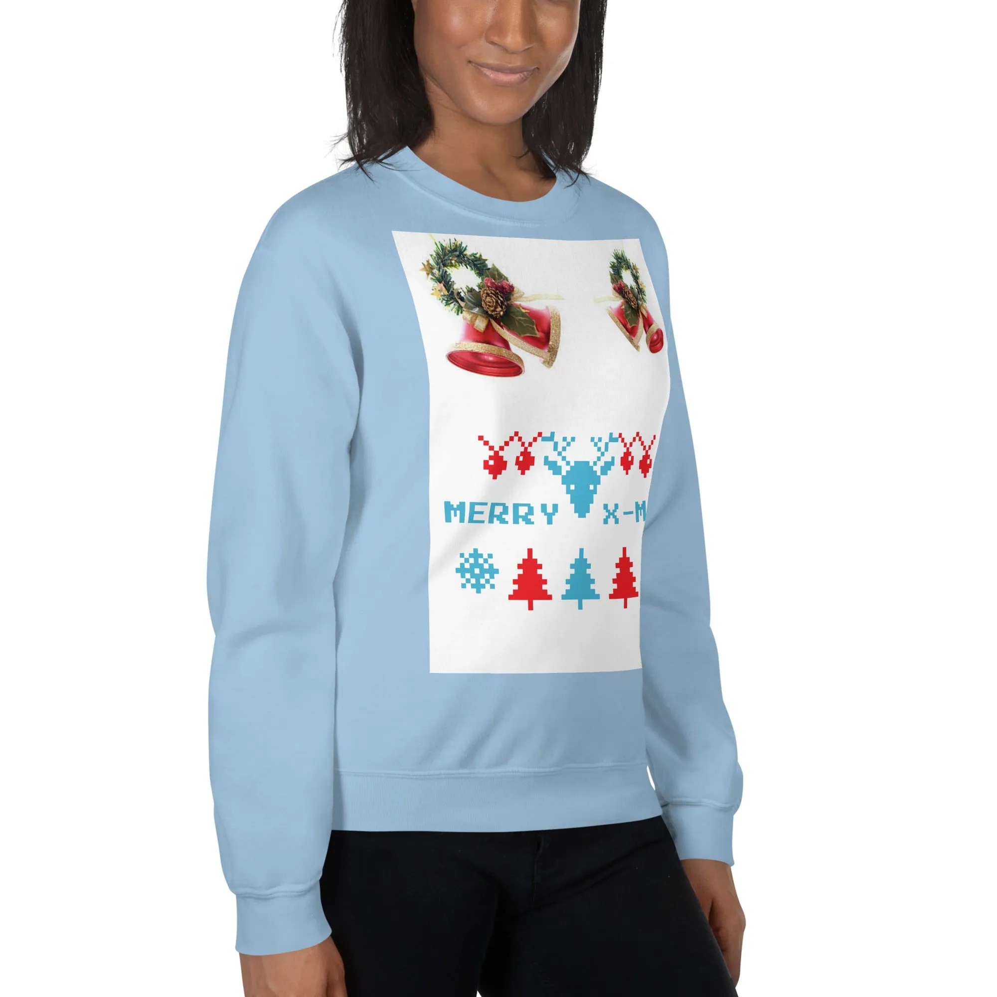 Merry X-Mas Sweatshirt (Glamourange Christmas Sweatshirt Womens)