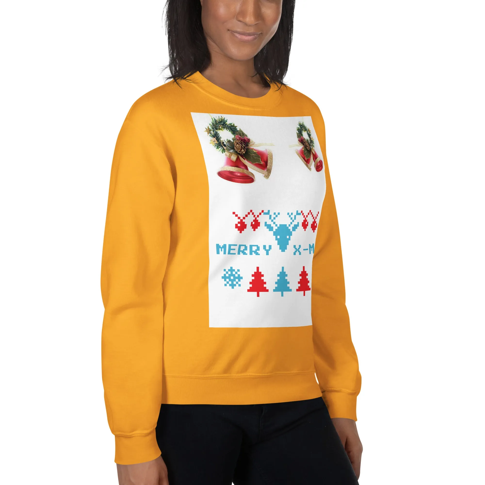 Merry X-Mas Sweatshirt (Glamourange Christmas Sweatshirt Womens)