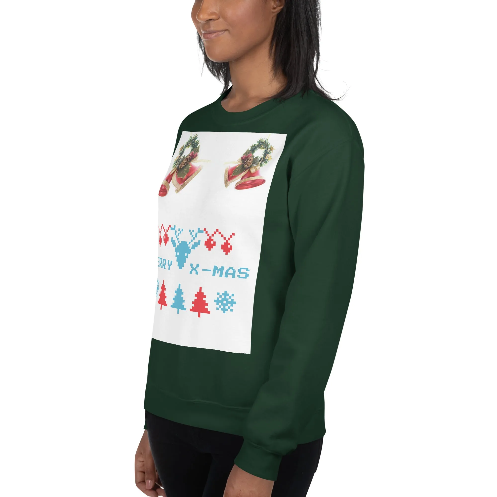 Merry X-Mas Sweatshirt (Glamourange Christmas Sweatshirt Womens)