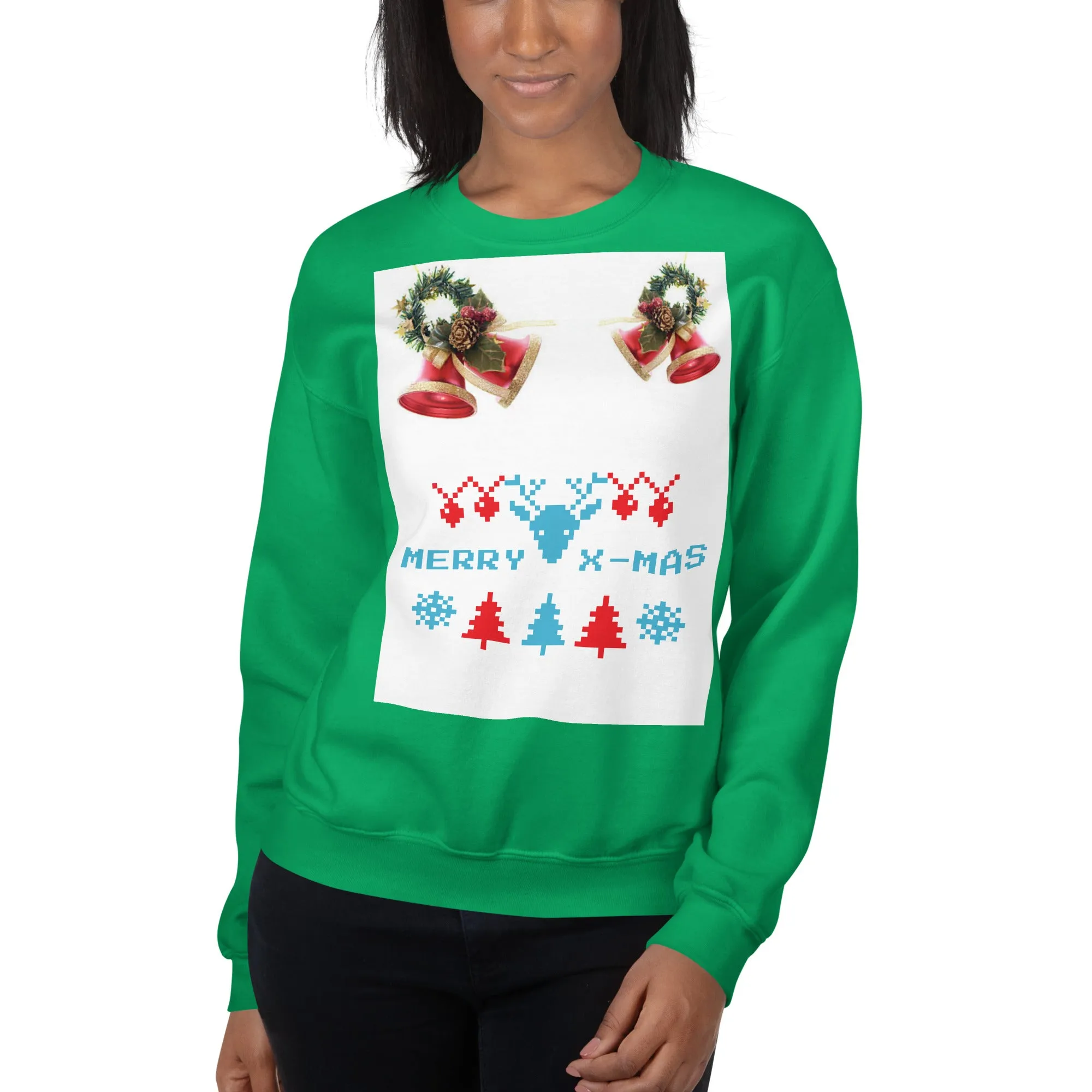 Merry X-Mas Sweatshirt (Glamourange Christmas Sweatshirt Womens)