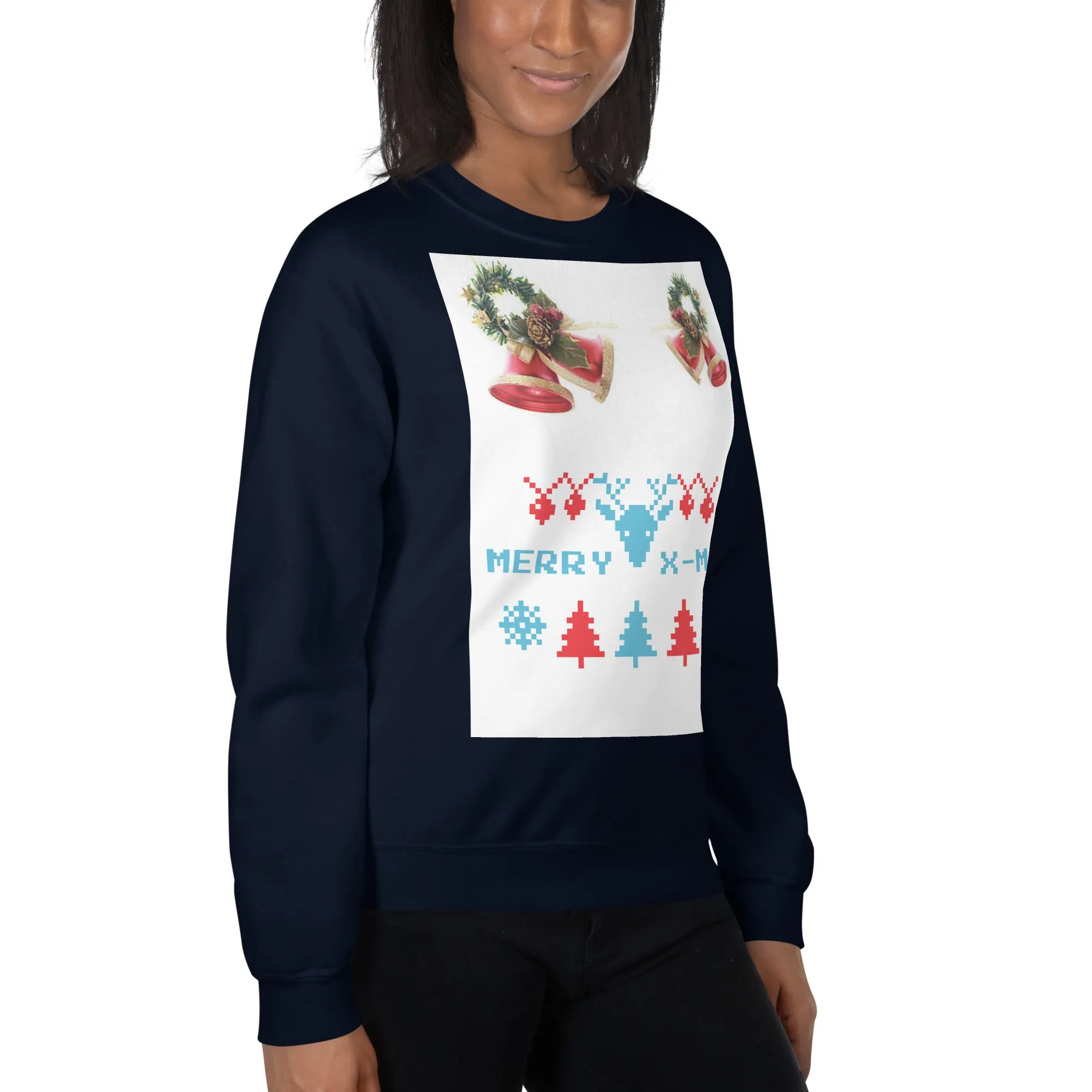 Merry X-Mas Sweatshirt (Glamourange Christmas Sweatshirt Womens)