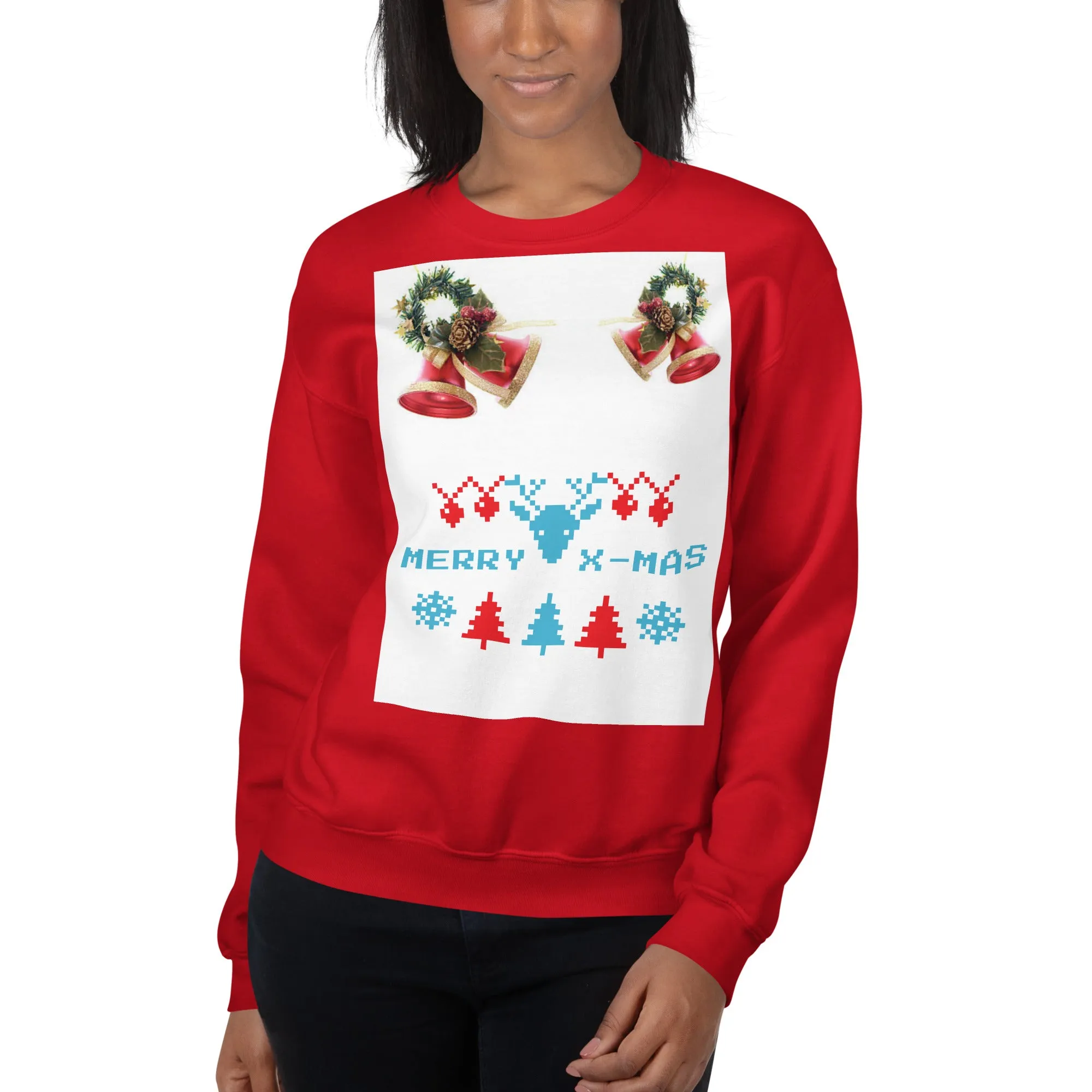 Merry X-Mas Sweatshirt (Glamourange Christmas Sweatshirt Womens)