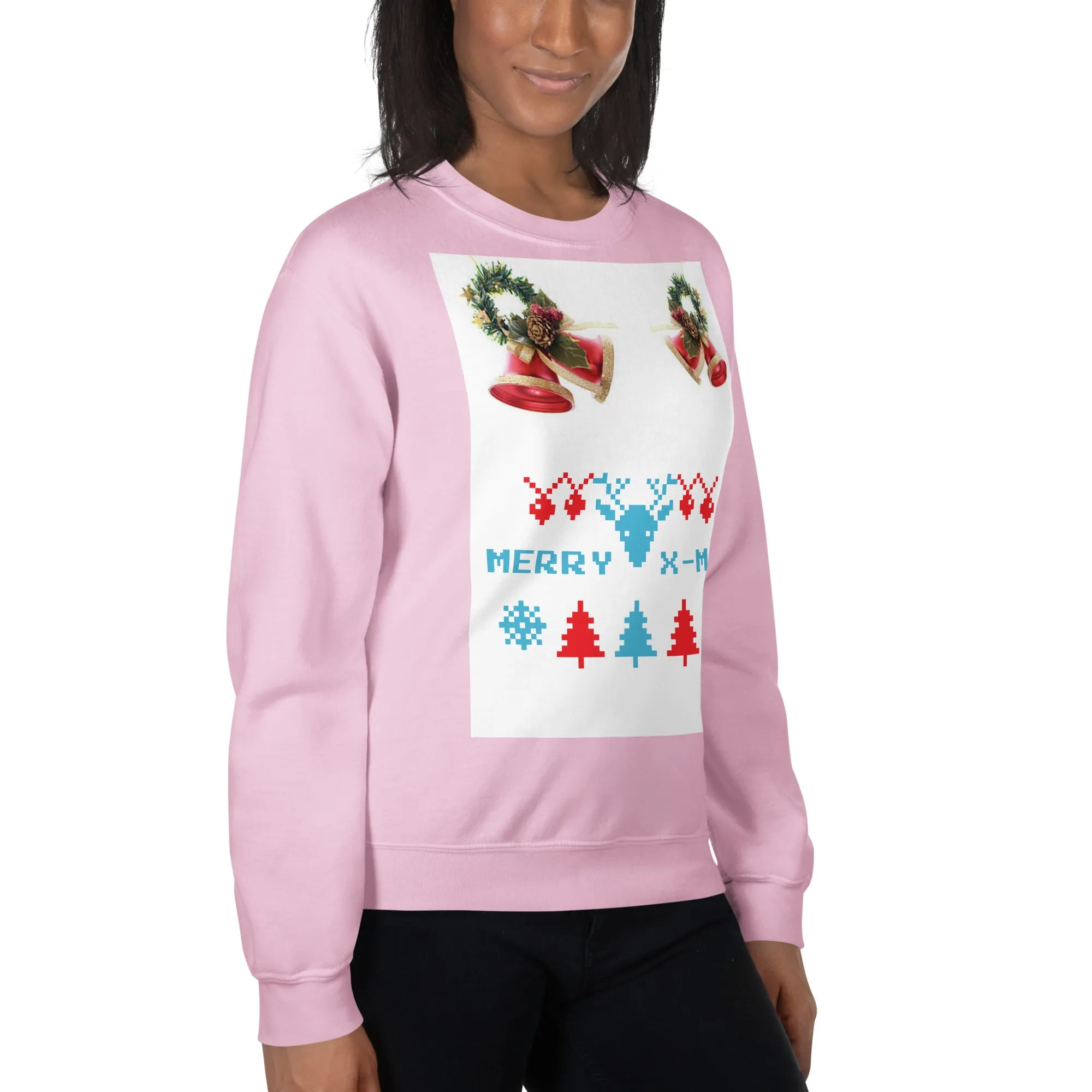 Merry X-Mas Sweatshirt (Glamourange Christmas Sweatshirt Womens)