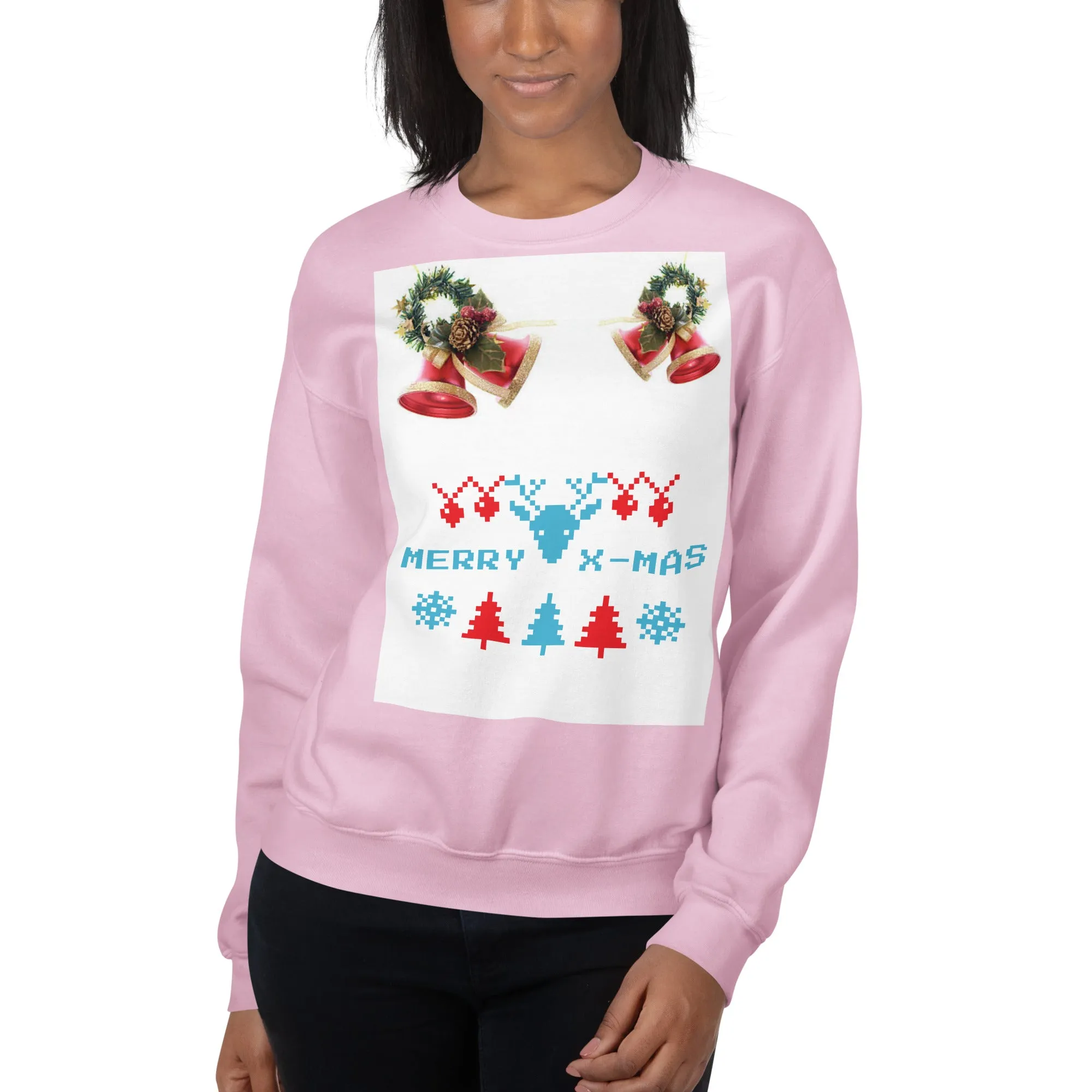 Merry X-Mas Sweatshirt (Glamourange Christmas Sweatshirt Womens)