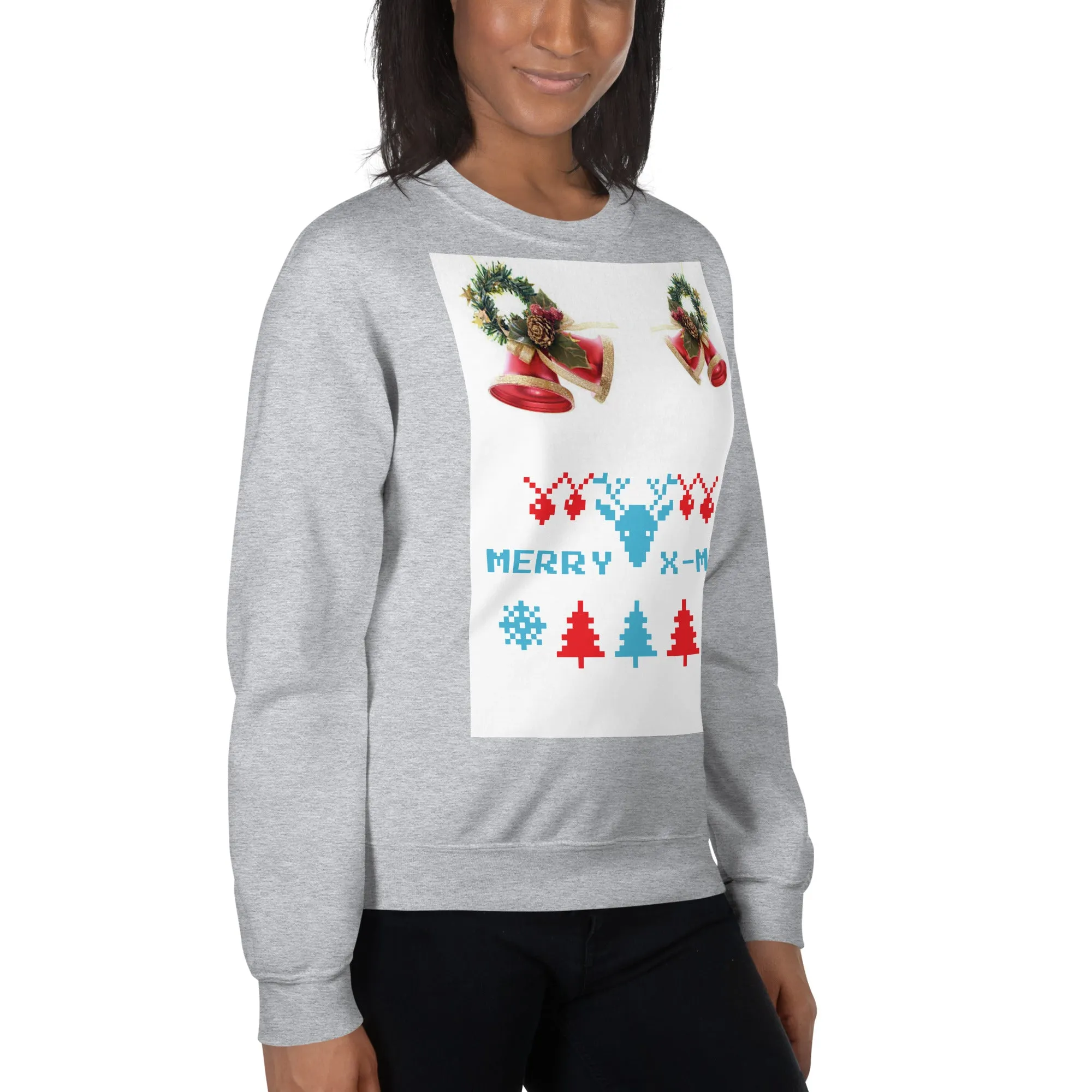 Merry X-Mas Sweatshirt (Glamourange Christmas Sweatshirt Womens)