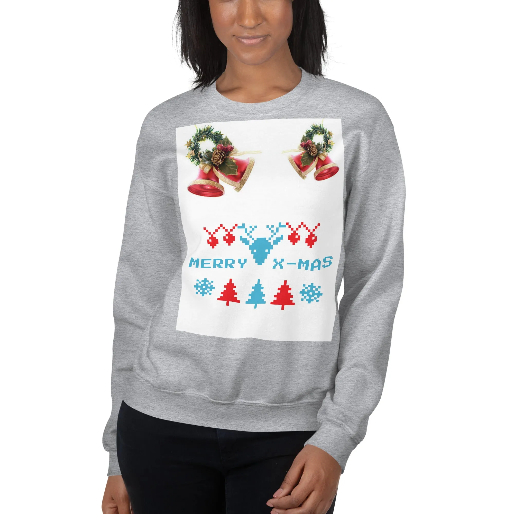 Merry X-Mas Sweatshirt (Glamourange Christmas Sweatshirt Womens)