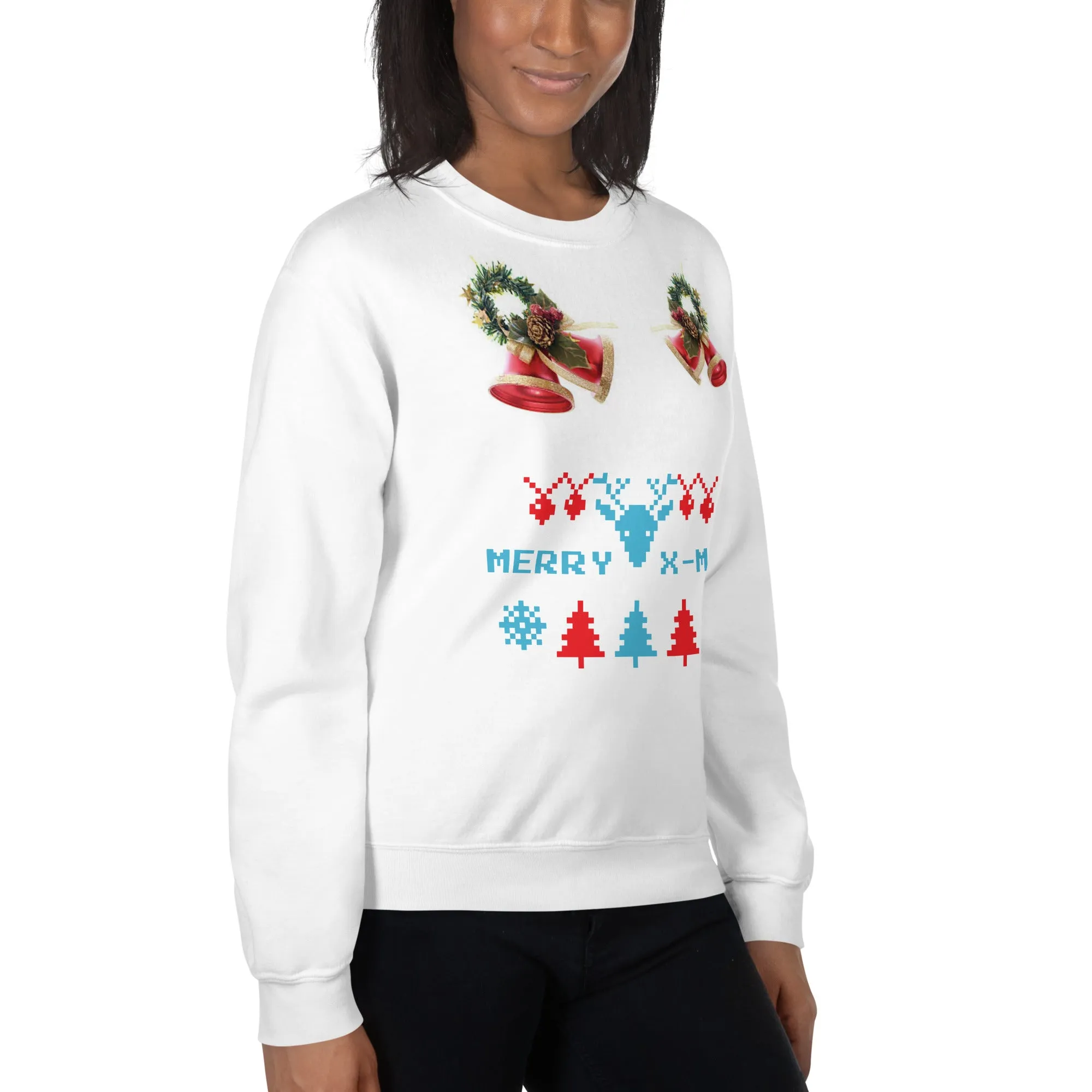 Merry X-Mas Sweatshirt (Glamourange Christmas Sweatshirt Womens)