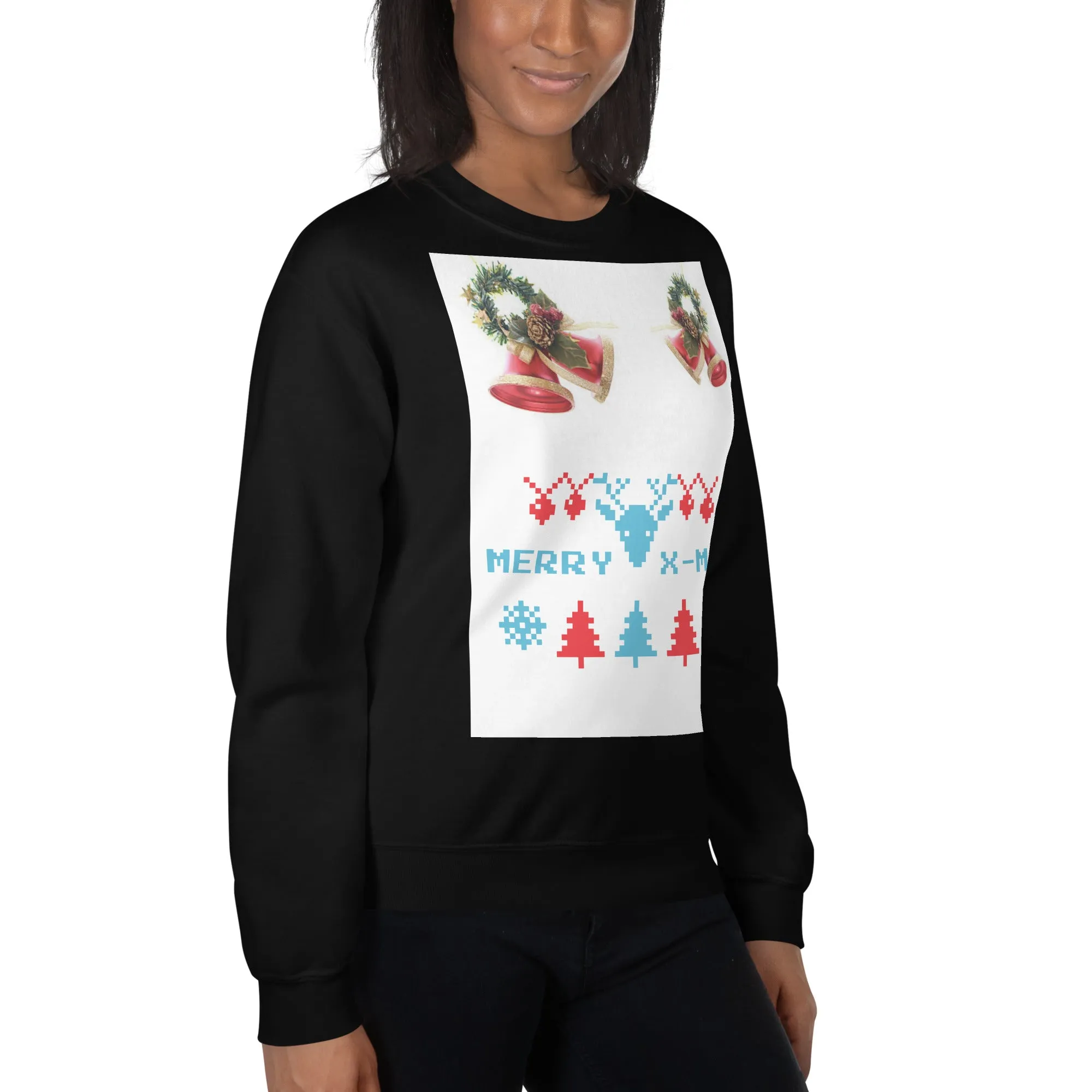 Merry X-Mas Sweatshirt (Glamourange Christmas Sweatshirt Womens)