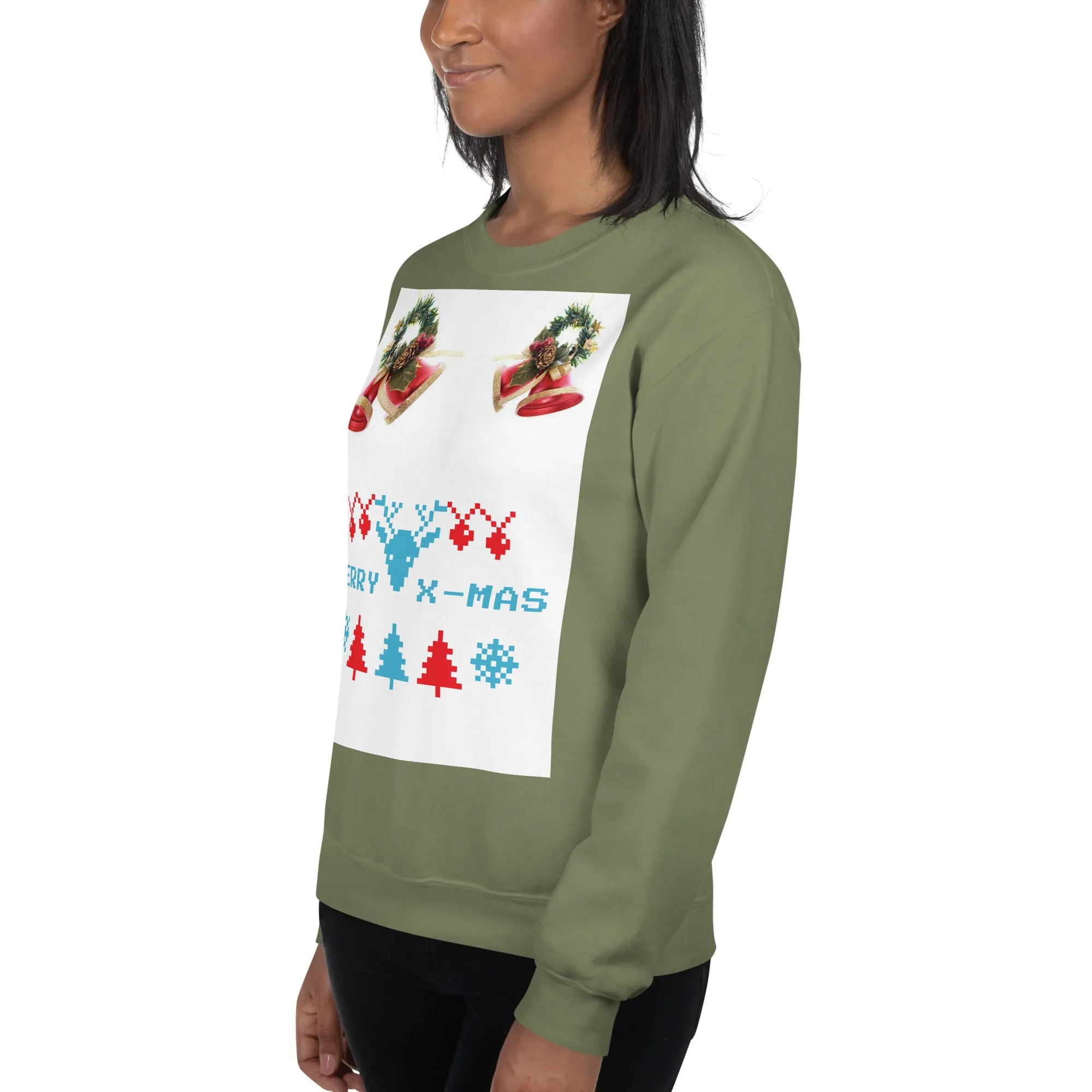 Merry X-Mas Sweatshirt (Glamourange Christmas Sweatshirt Womens)