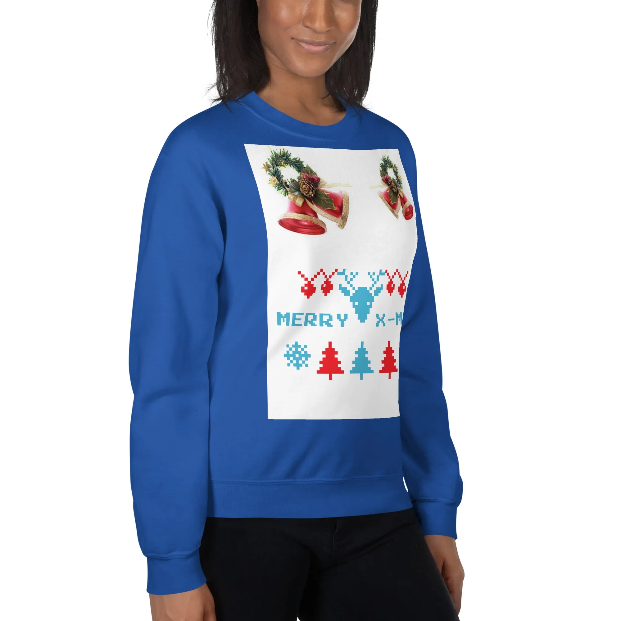 Merry X-Mas Sweatshirt (Glamourange Christmas Sweatshirt Womens)