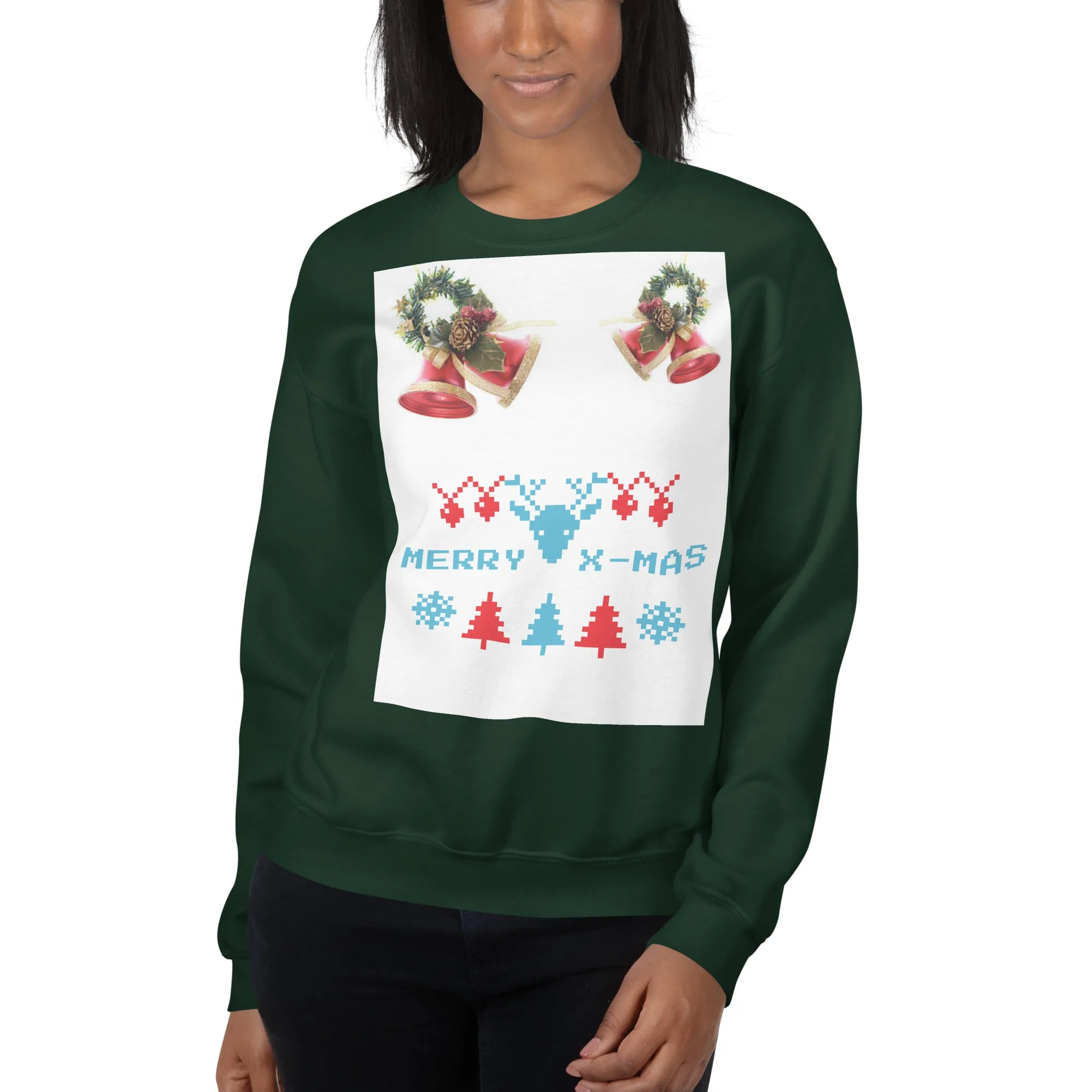 Merry X-Mas Sweatshirt (Glamourange Christmas Sweatshirt Womens)