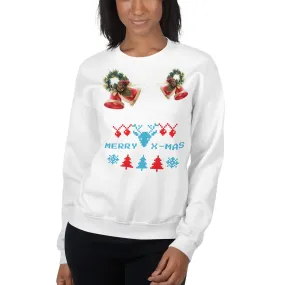 Merry X-Mas Sweatshirt (Glamourange Christmas Sweatshirt Womens)