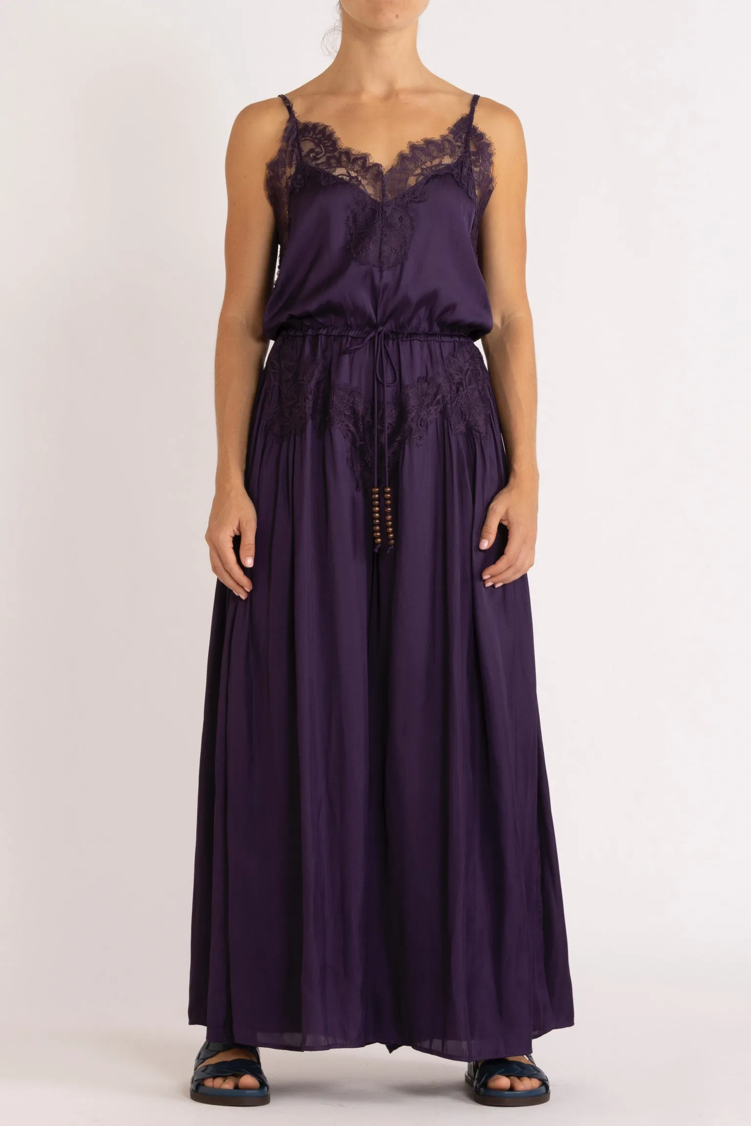 Mimi Jumpsuit with Lace Trim