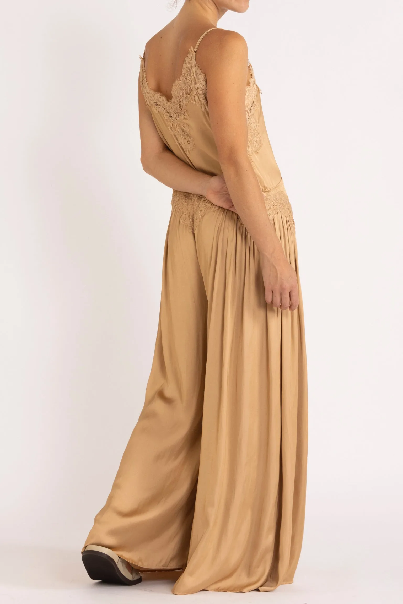 Mimi Jumpsuit with Lace Trim
