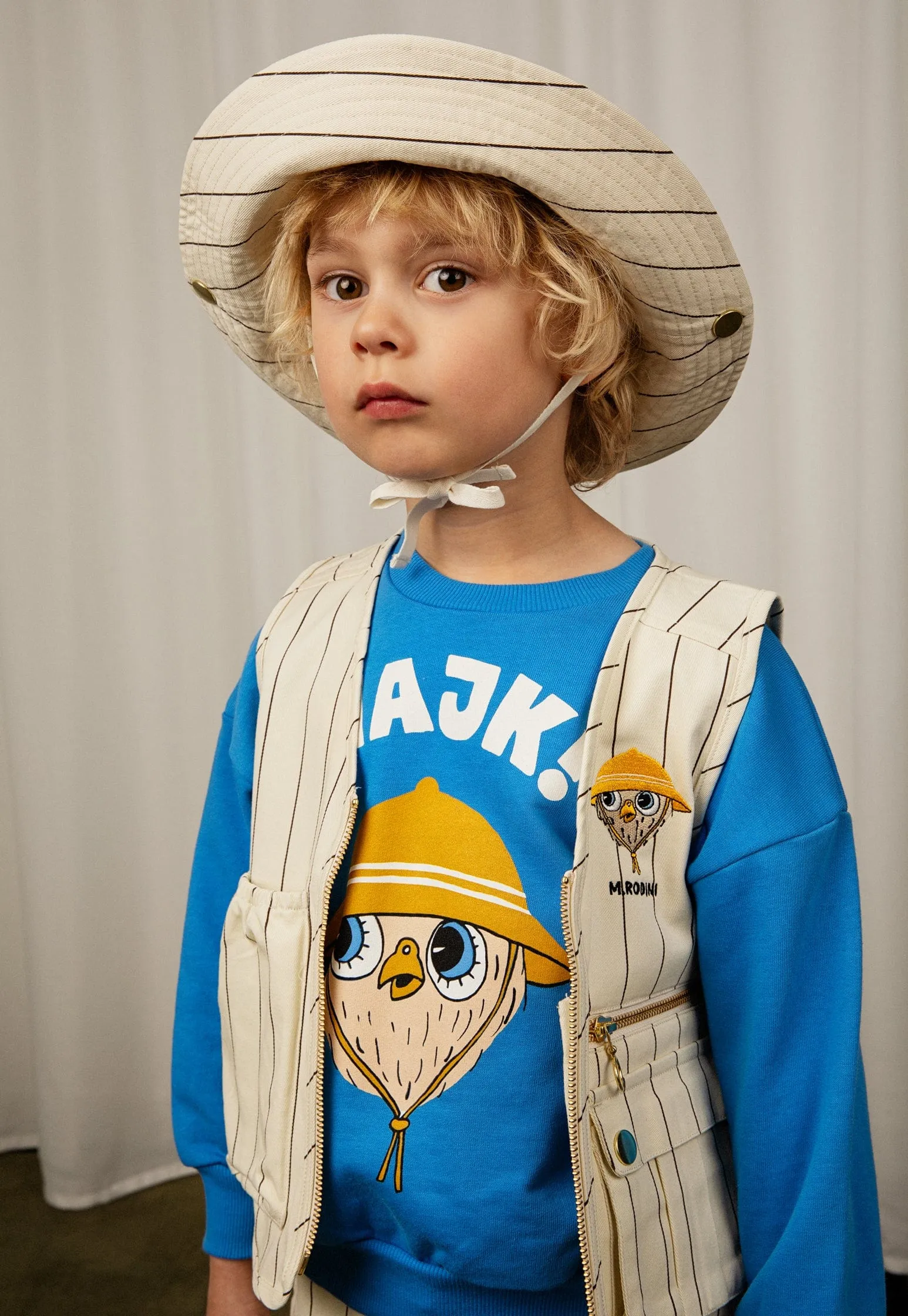Mini Rodini Kids Hike Sweatshirt in Blue