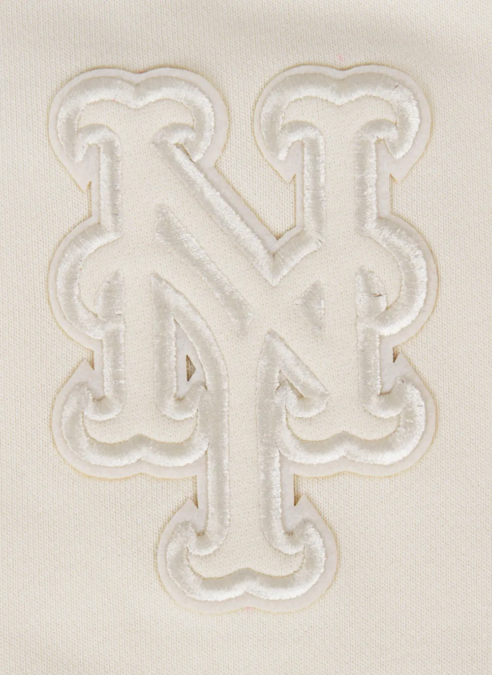 MLB NEW YORK METS NEUTRAL WOMEN'S CREWNECK (EGGSHELL)