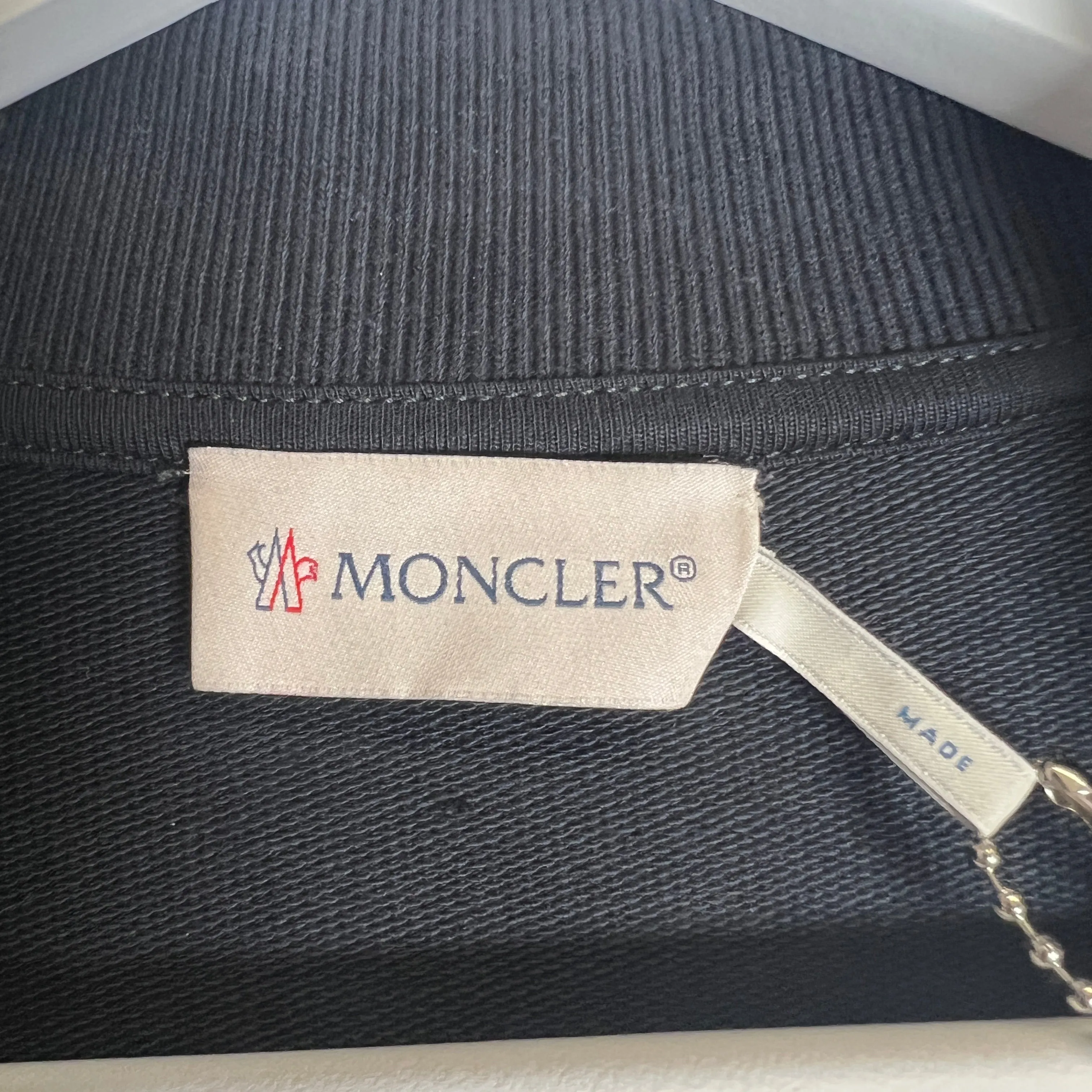 Moncler Navy Track Jacket Size L