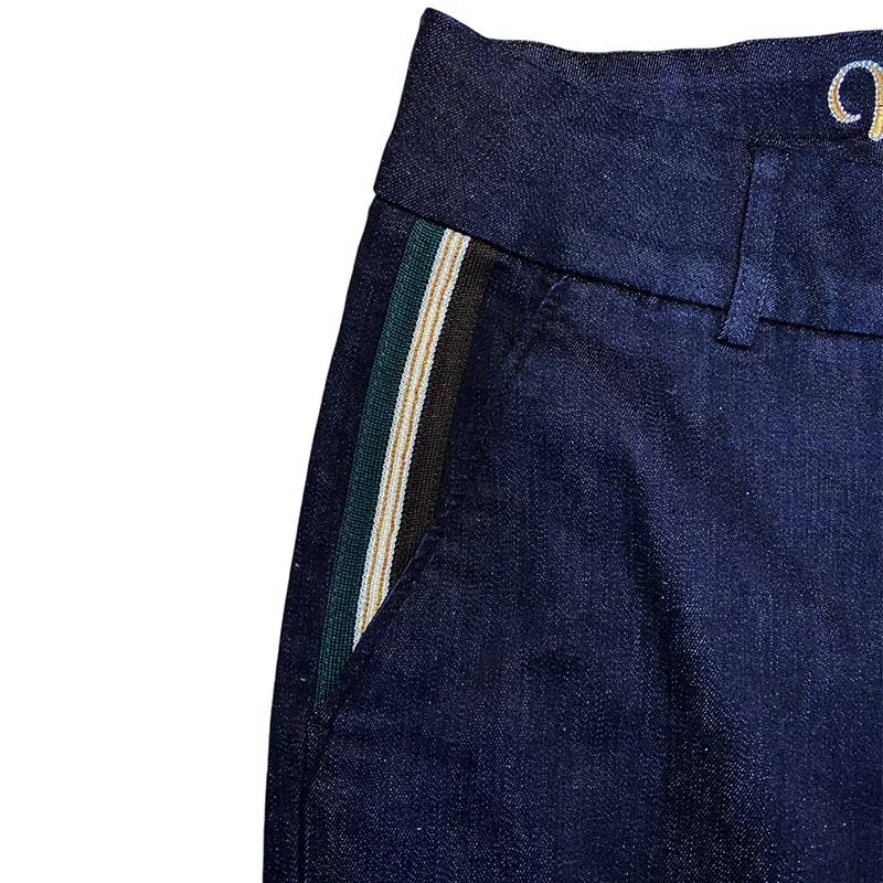 Mos Mosh MMMilton Tape Jeans Dark Blue